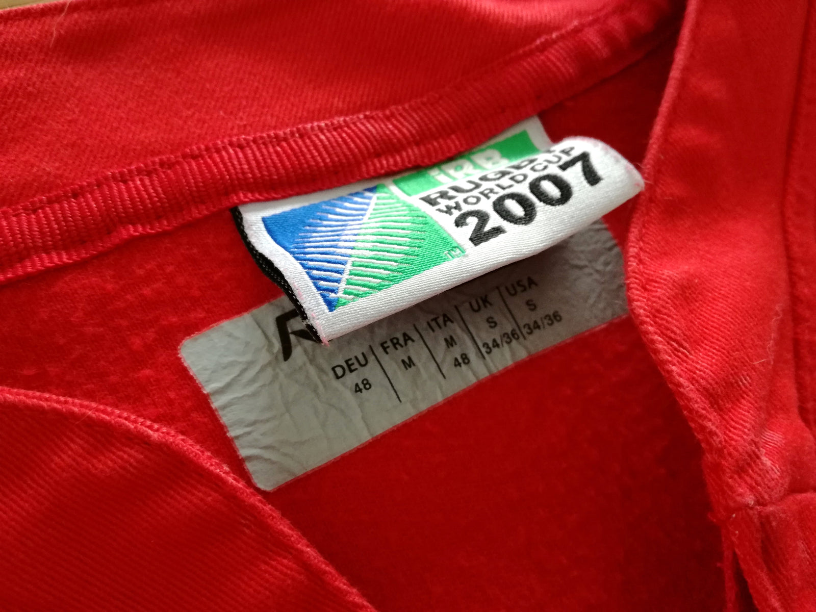 2007 Wales Home World Cup Rugby Shirt. (S)