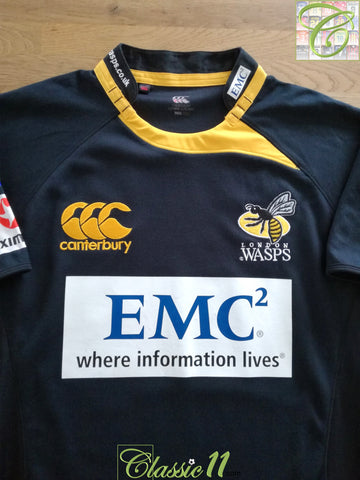 2009/10 London Wasps Home Player Issue Rugby Shirt