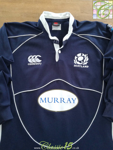 2007/08 Scotland Home Long Sleeve Rugby Shirt