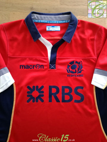 2014/15 Scotland Away Player Issue Rugby Shirt