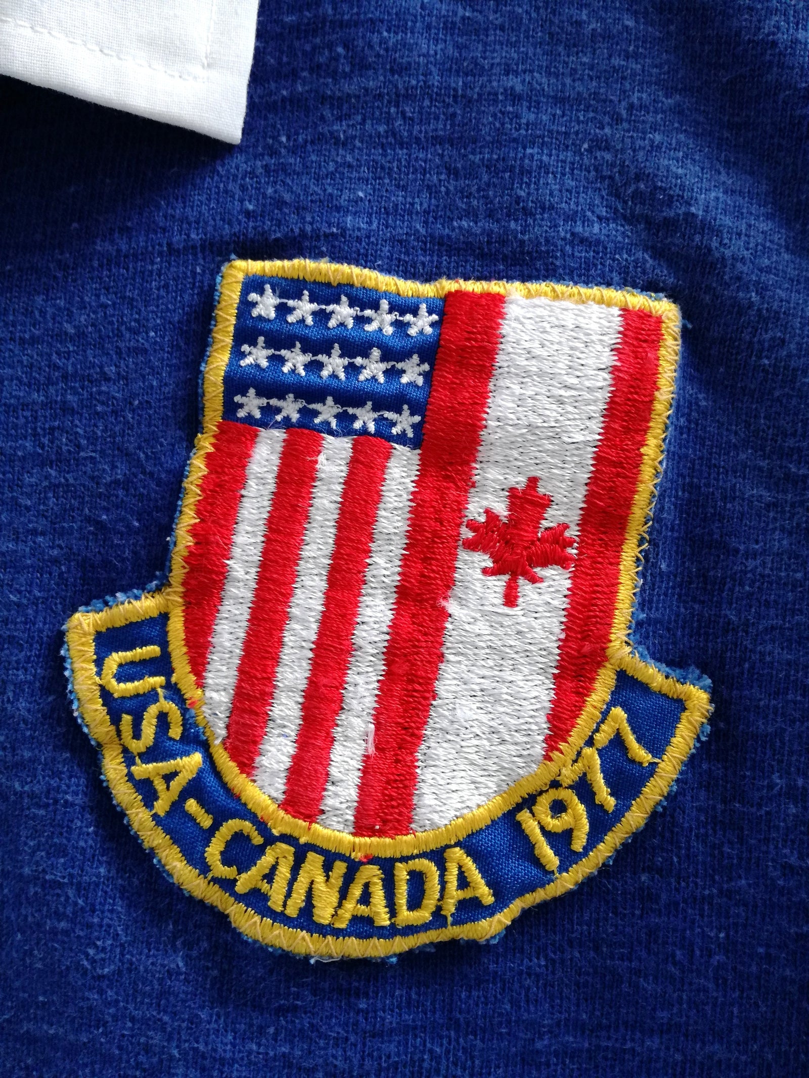 1977 USA (vs Canada) Home Match Worn Rugby Shirt #1 (M)