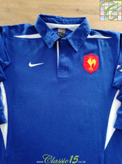 2003/04 France Home Long Sleeved Rugby Shirt