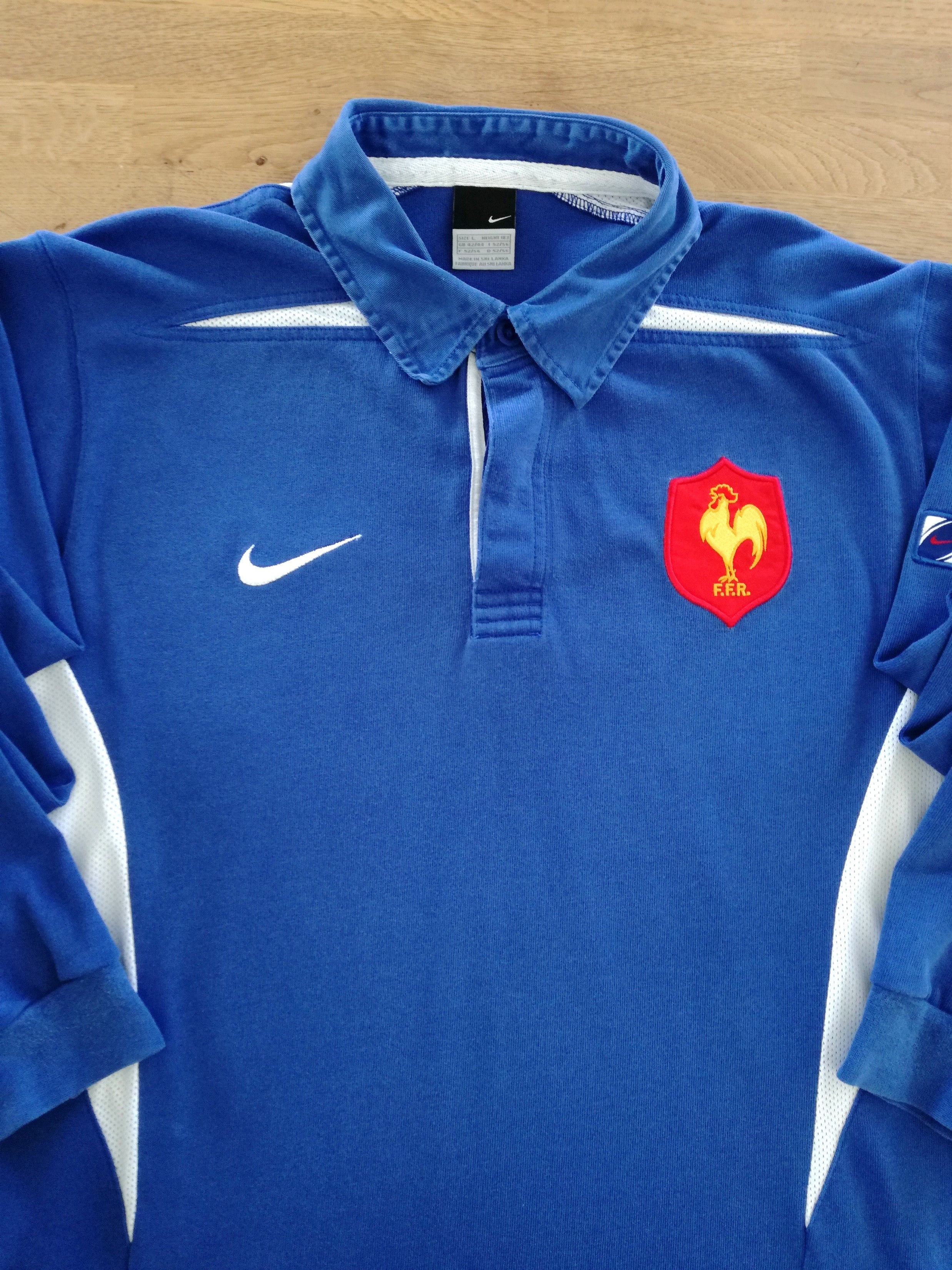 2003/04 France Home Long Sleeve Rugby Shirt