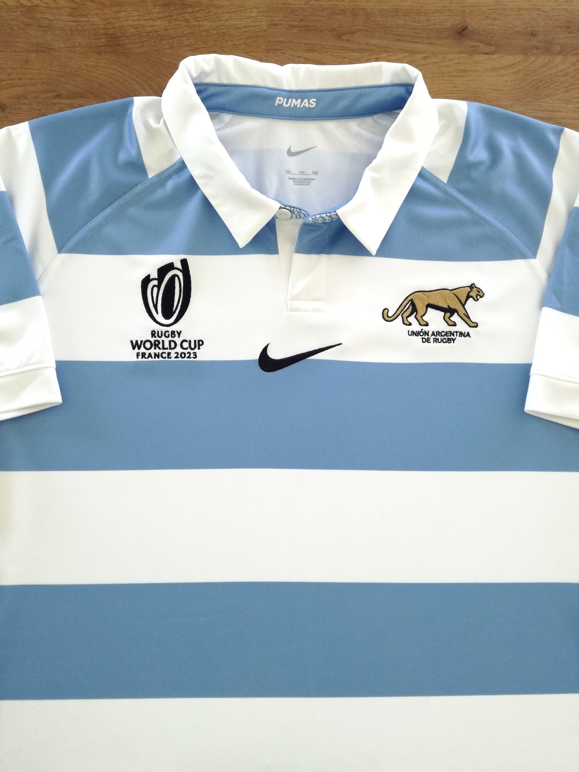 2023 Argentina Home World Cup Rugby Shirt