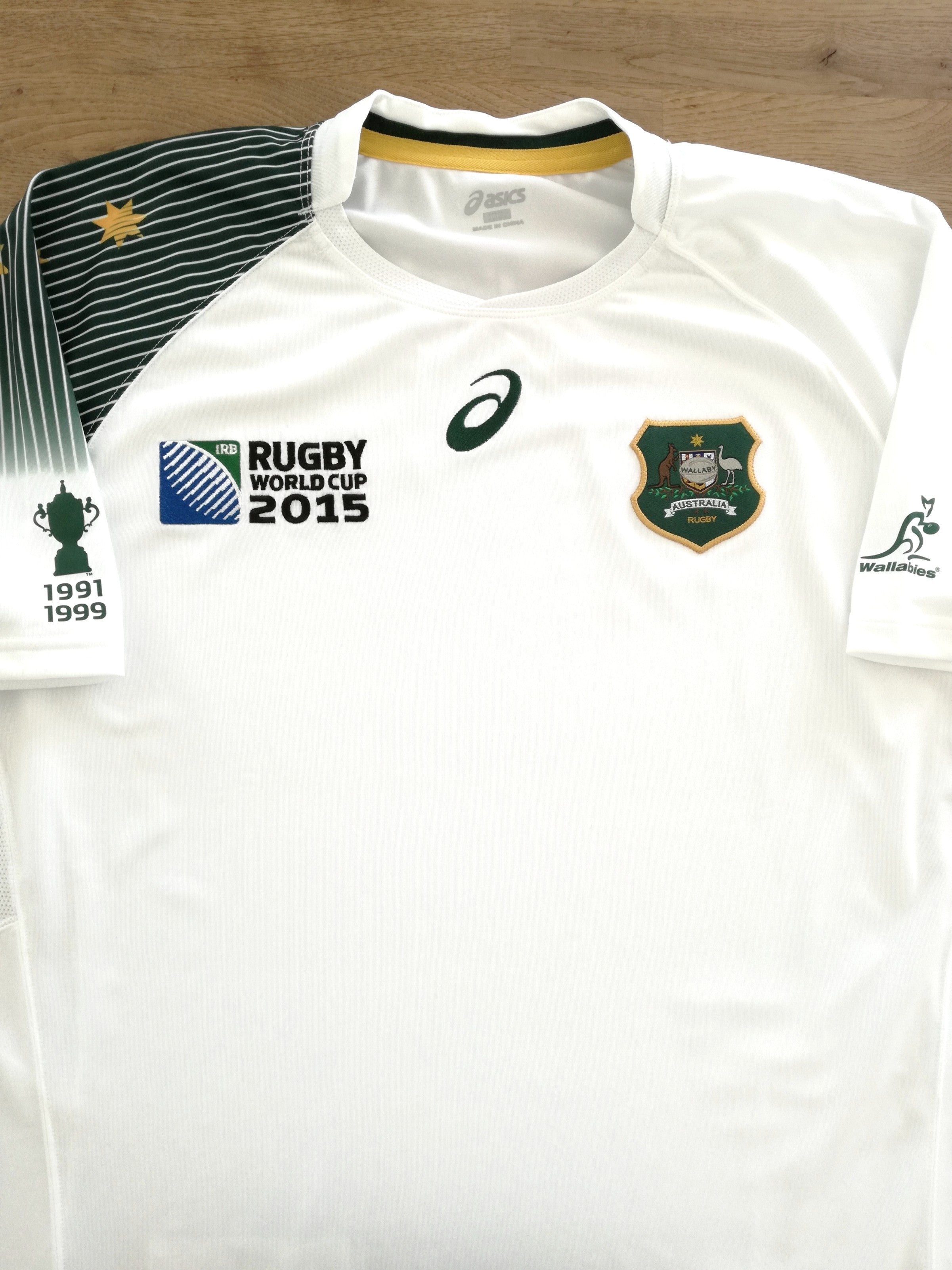 2015 Australia Away World Cup Rugby Shirt