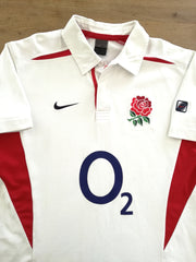 2003/04 England Home Short Sleeve Rugby Shirt