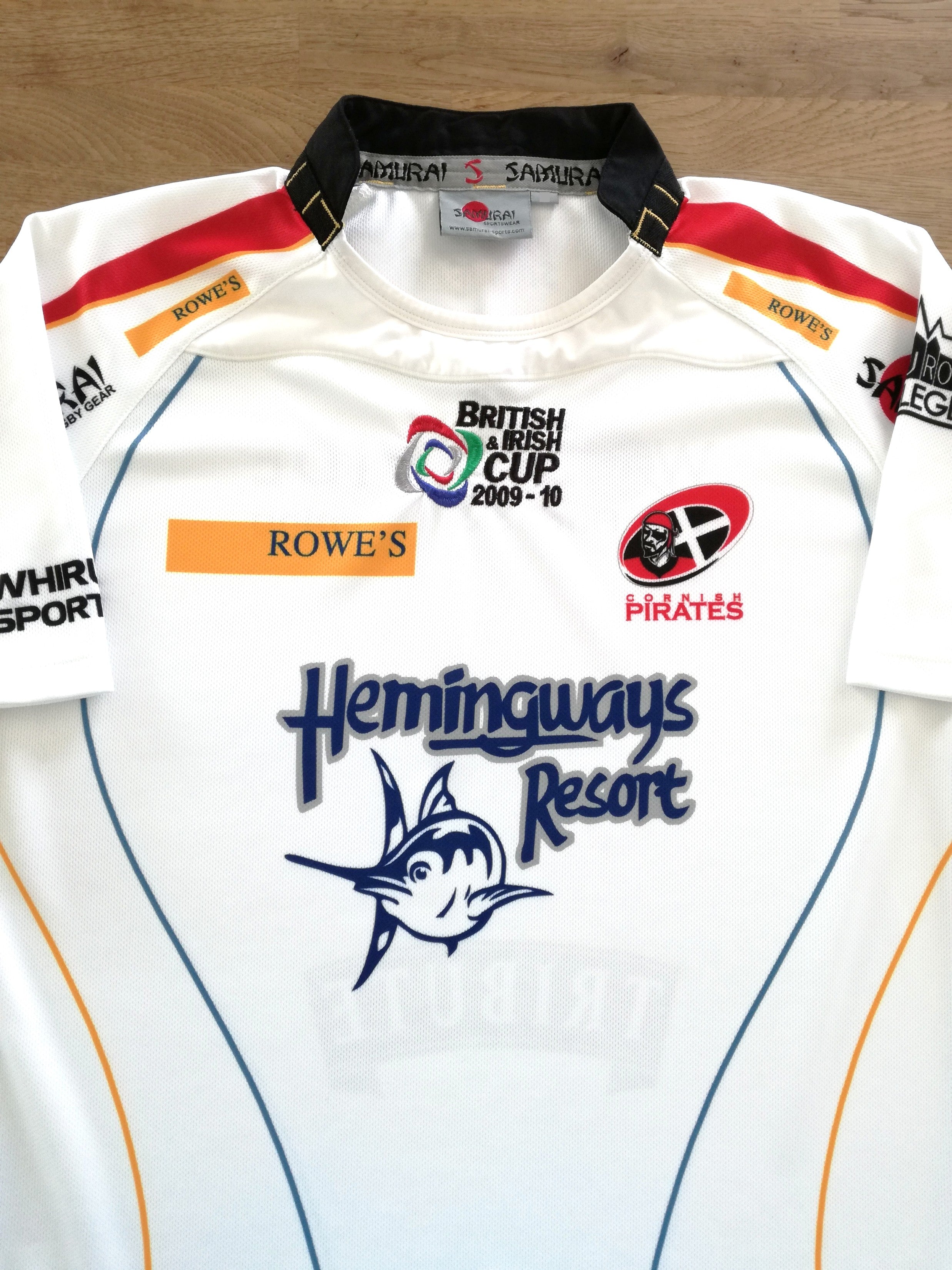 2009/10 Cornish Pirates 'British & Irish Cup' Rugby Shirt