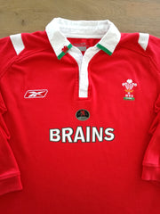 2004/05 Wales Home Long Sleeve Rugby Shirt