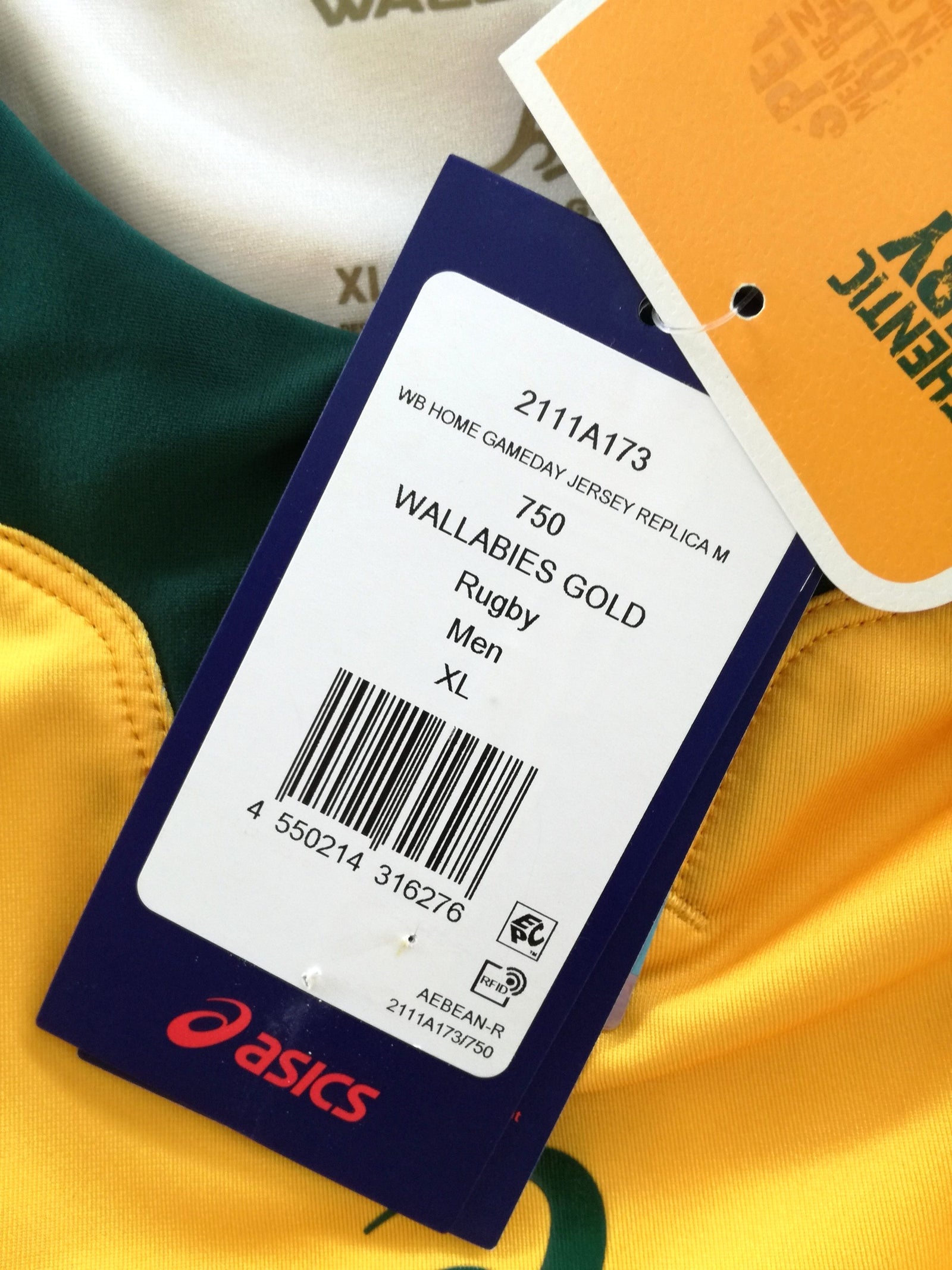 2019 Australia Home World Cup Rugby Shirt (XL) *BNWT*