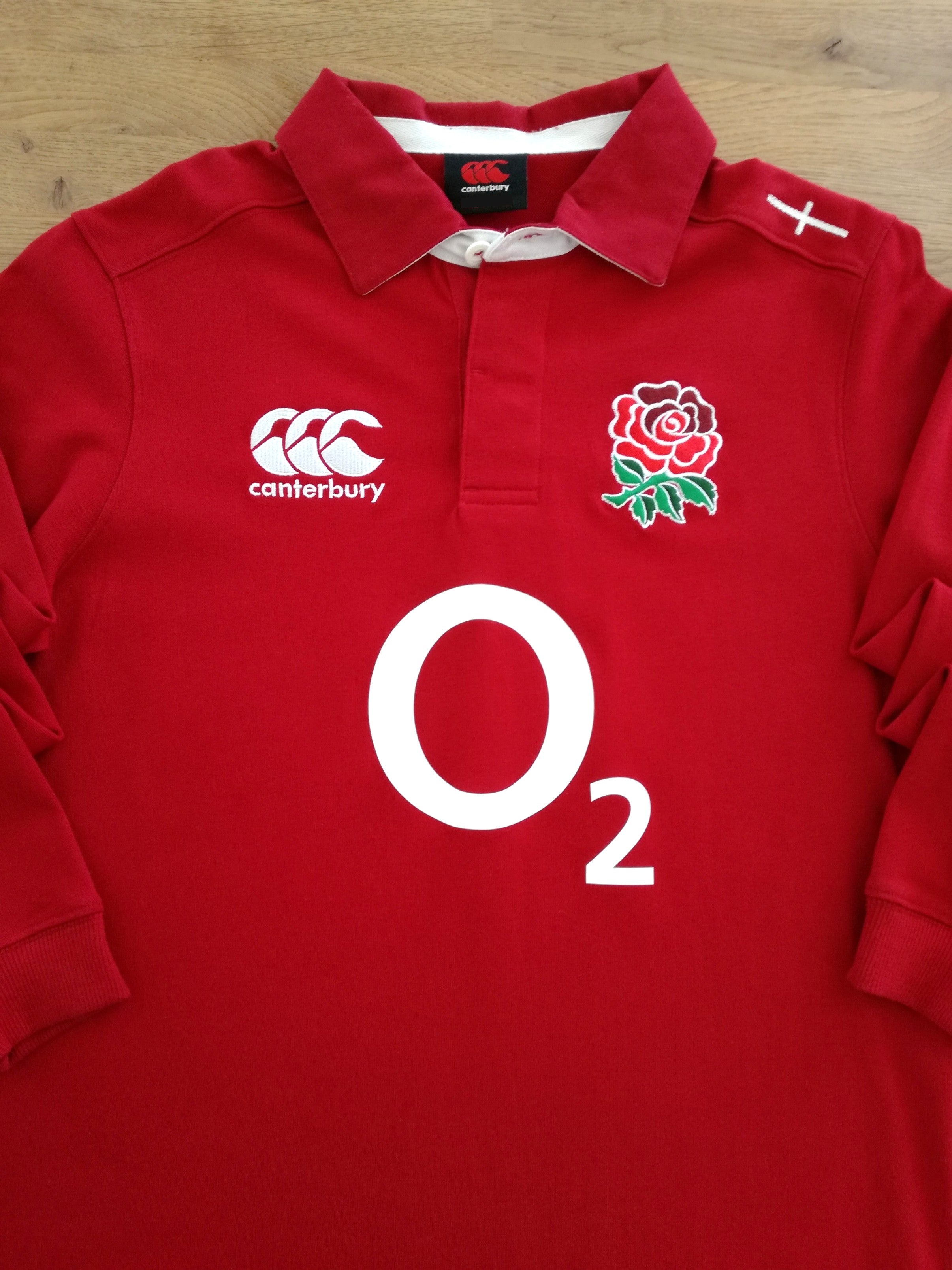2014/15 England Away Long Sleeve Rugby Shirt