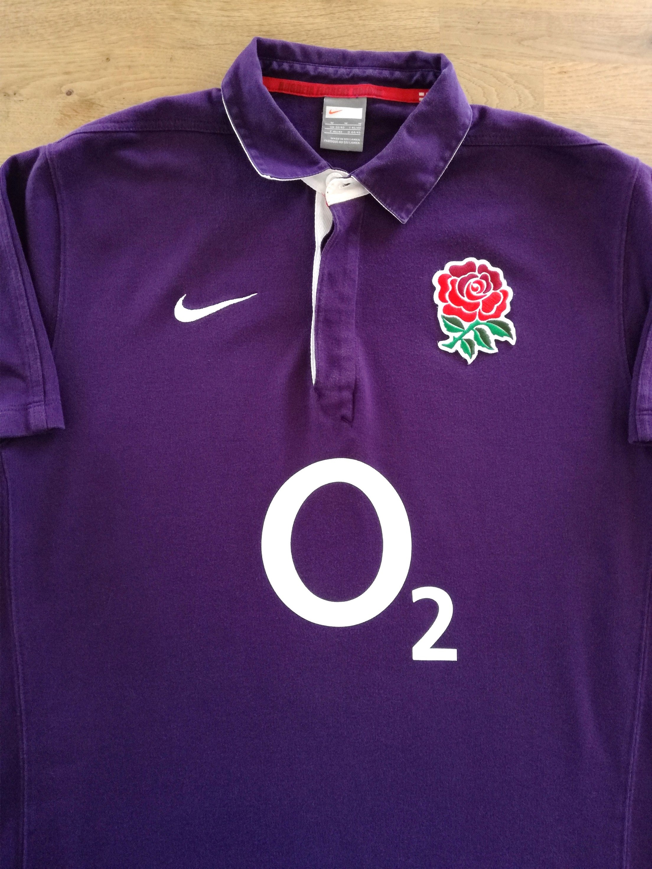 2009/10 England Away Short Sleeve Rugby Shirt