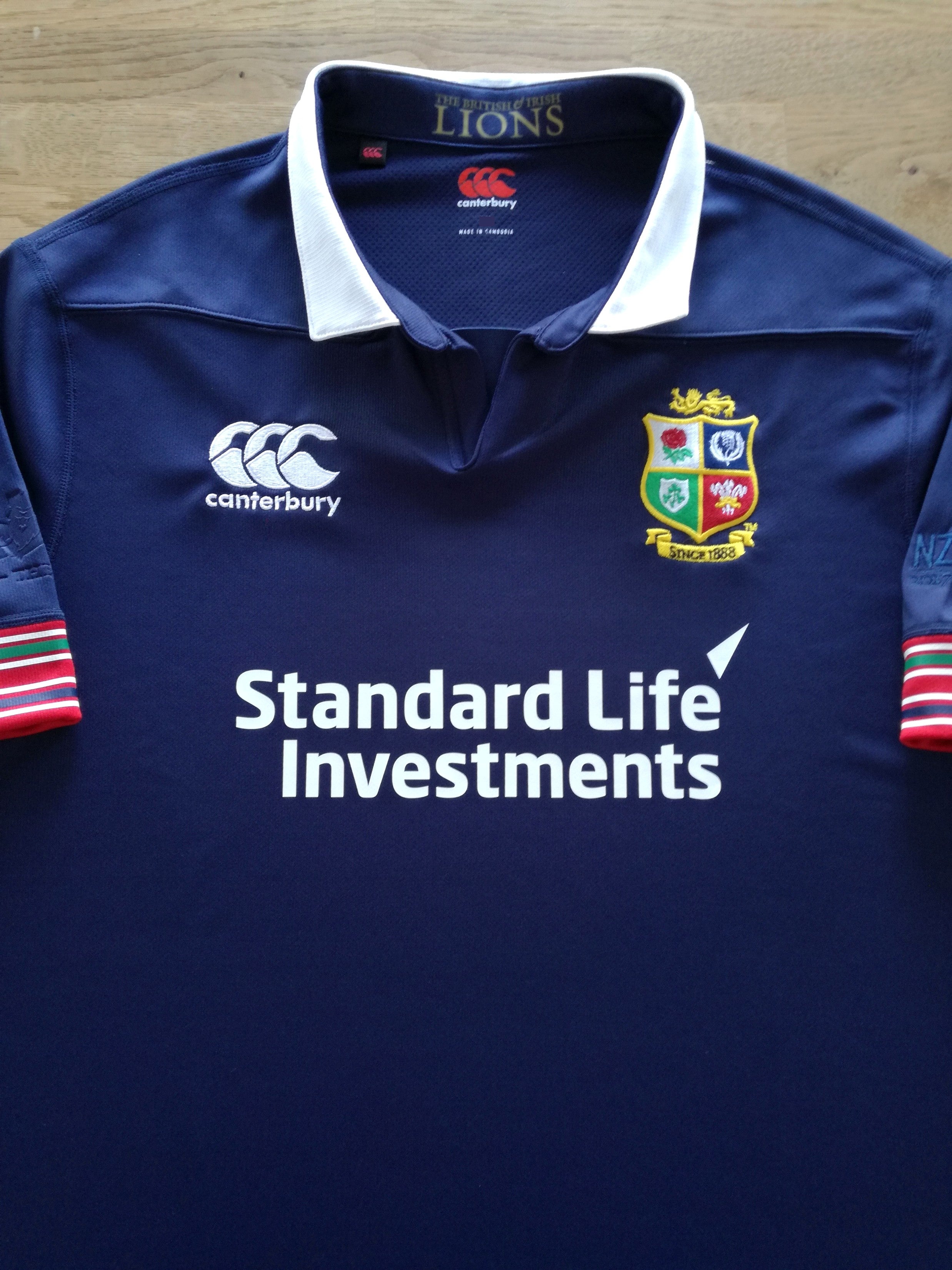 2017 British & Irish Lions Vapodri+ Rugby Training Shirt - Navy