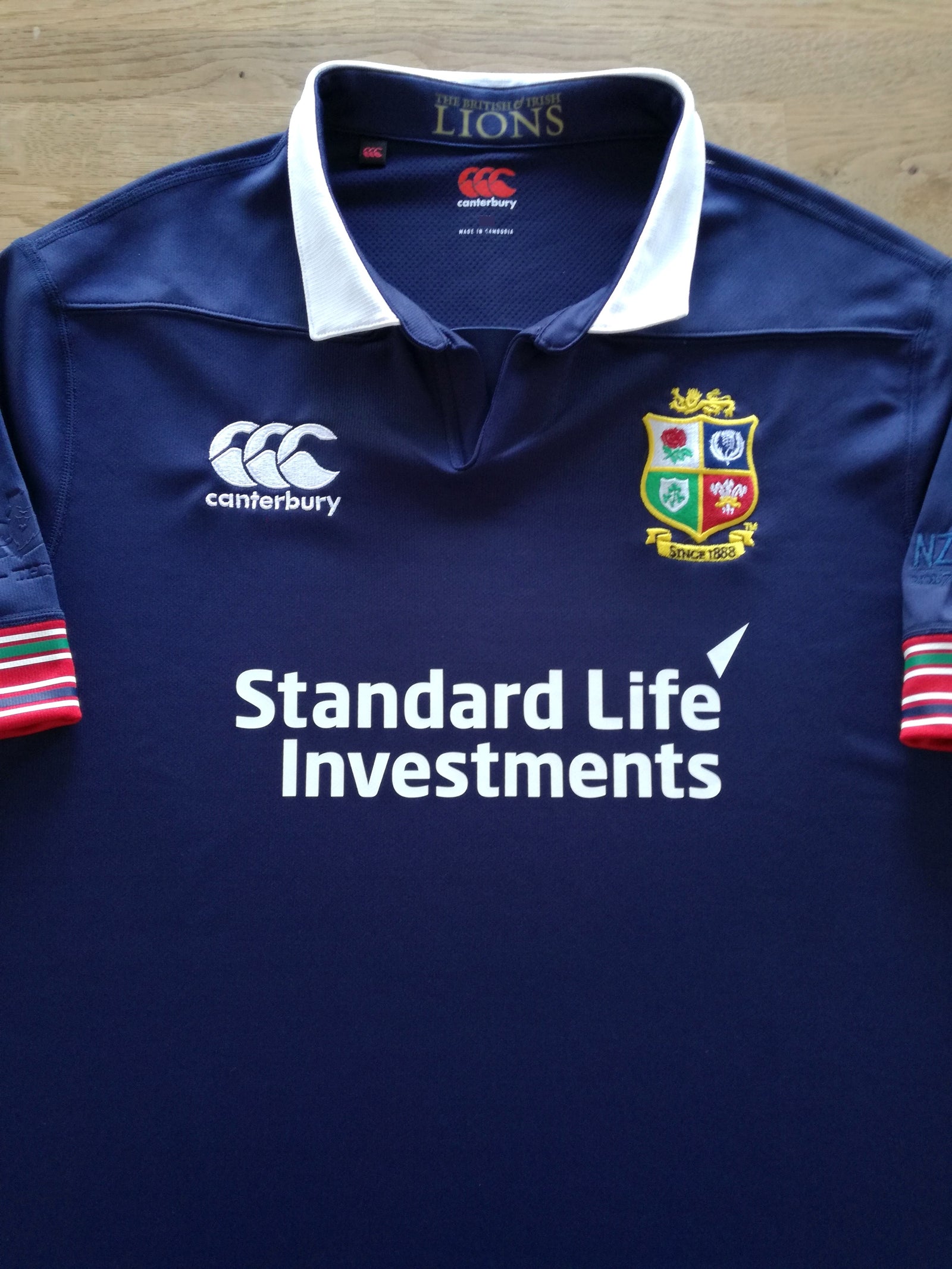 2017 British & Irish Lions Vapodri+ Rugby Training Shirt - Navy