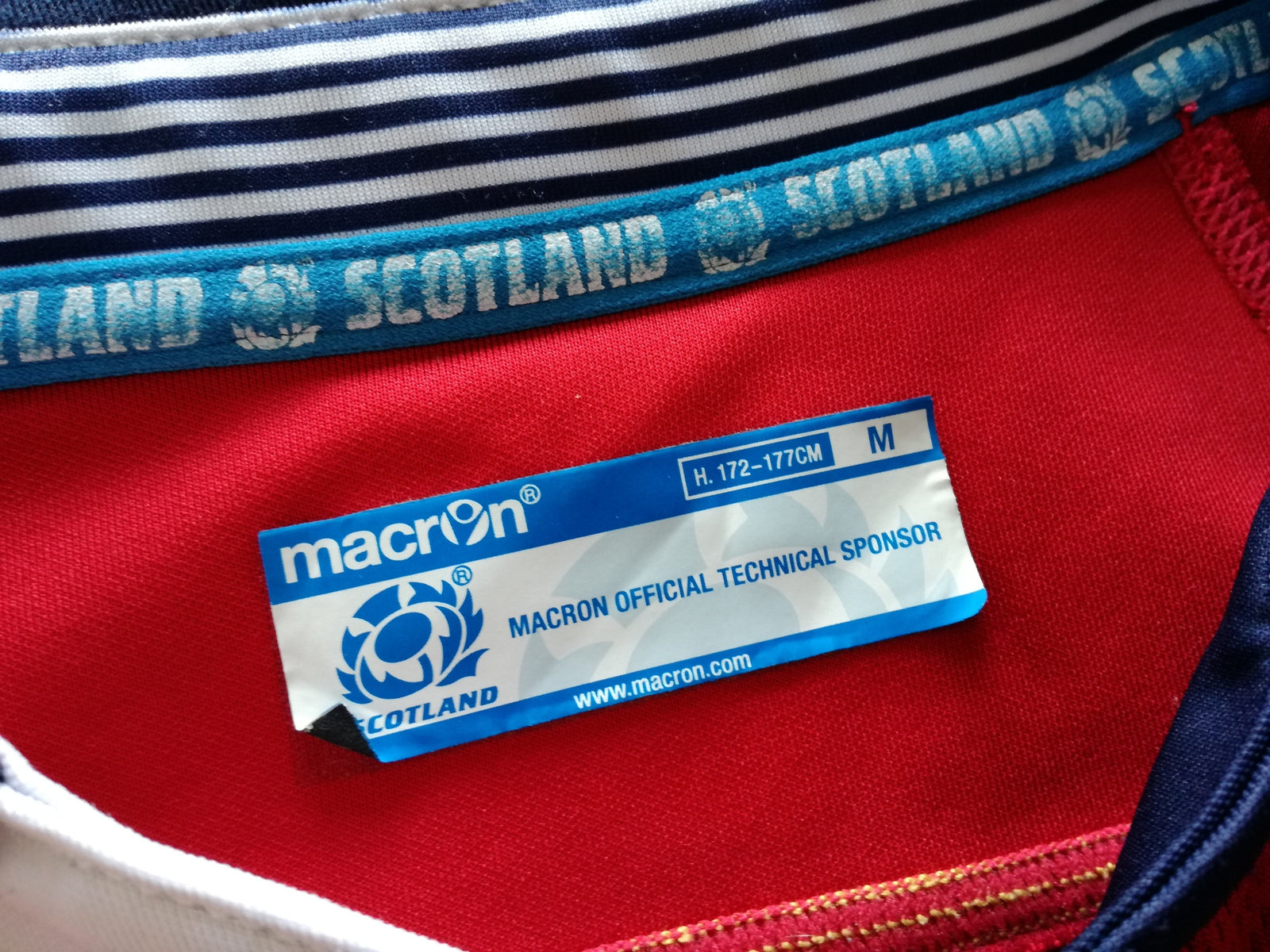 2014/15 Scotland Away Player Issue Rugby Shirt (M)