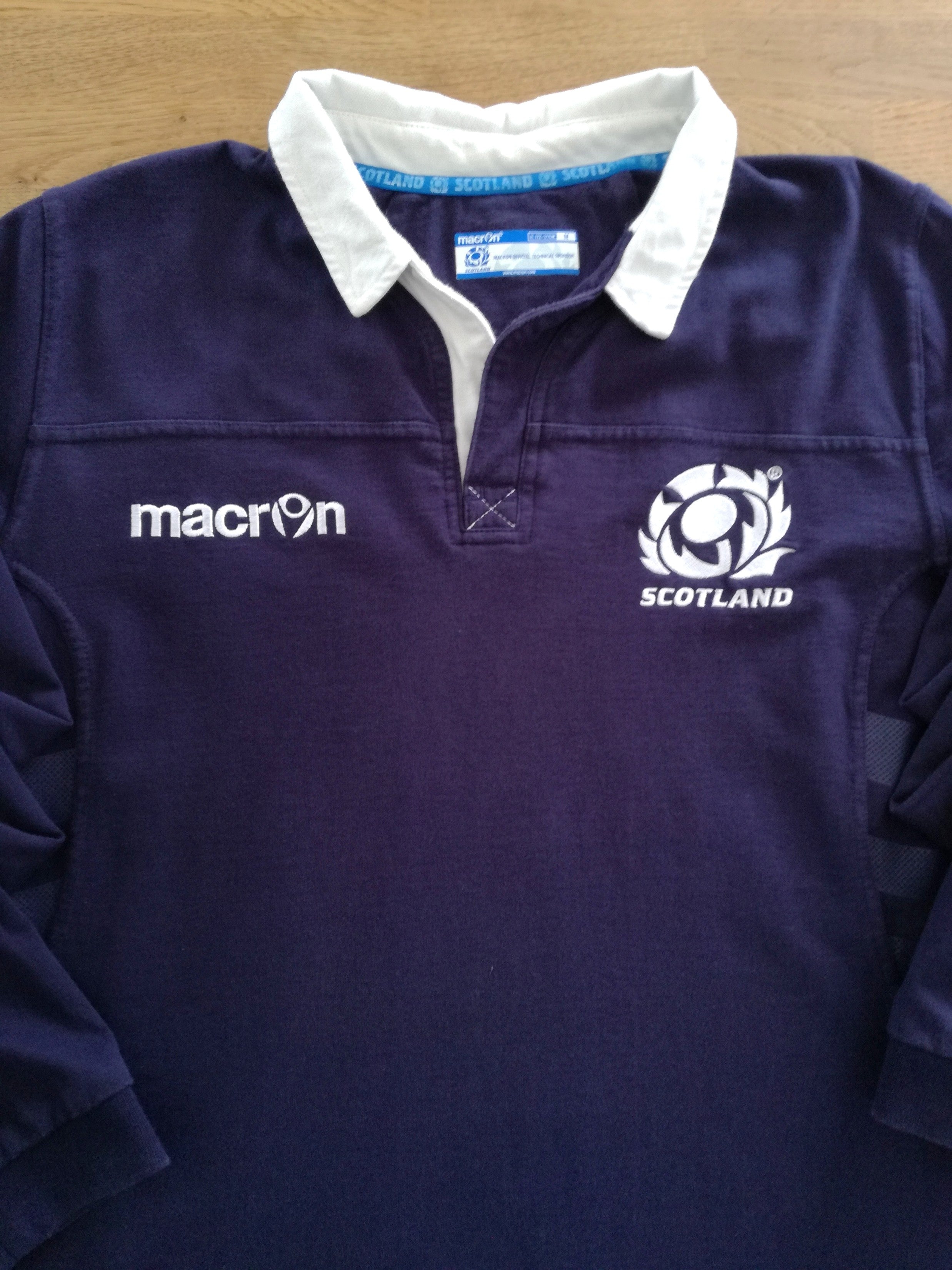 2013/14 Scotland Home Long Sleeve Rugby Shirt