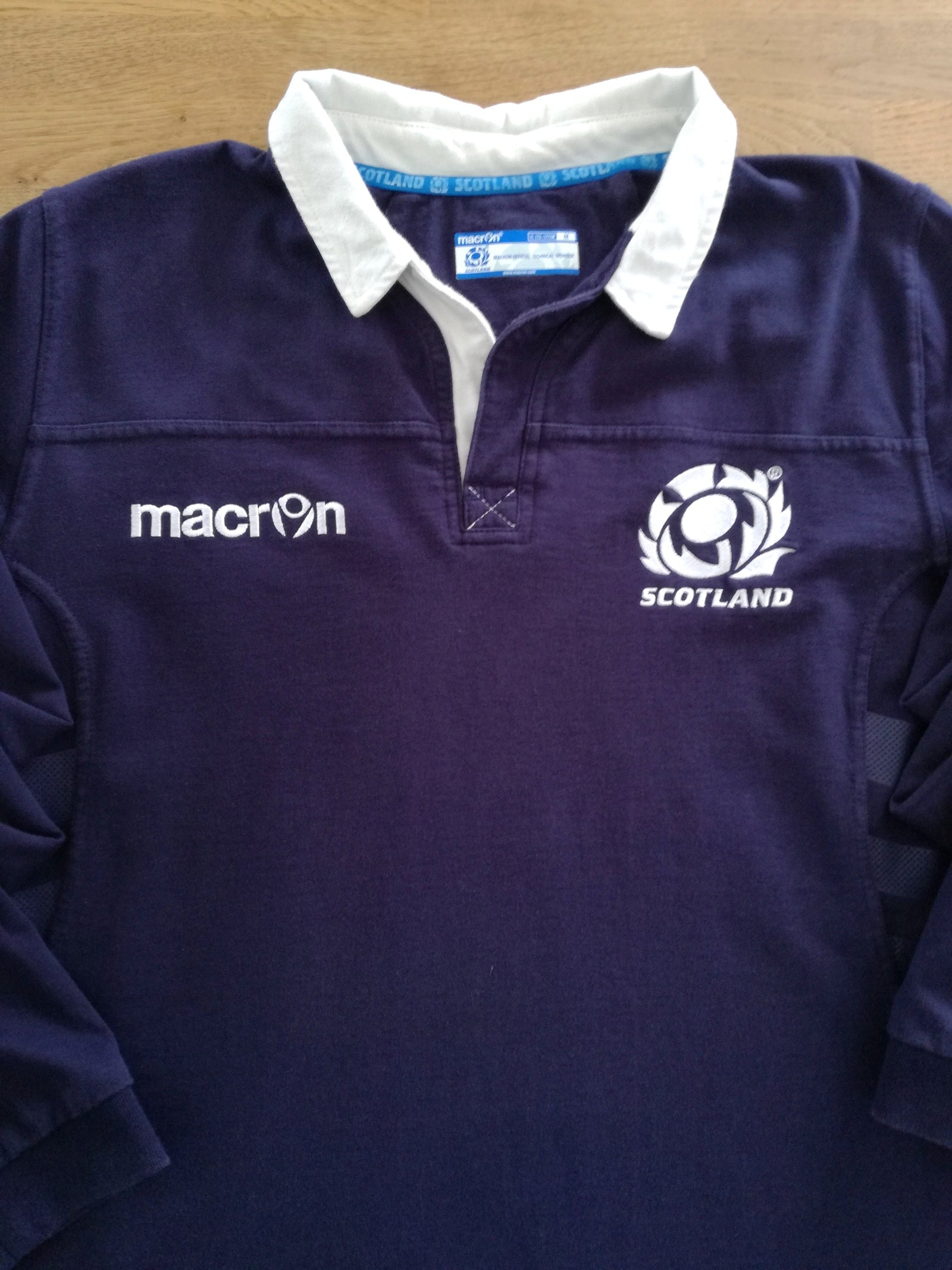 2013/14 Scotland Home Long Sleeve Rugby Shirt