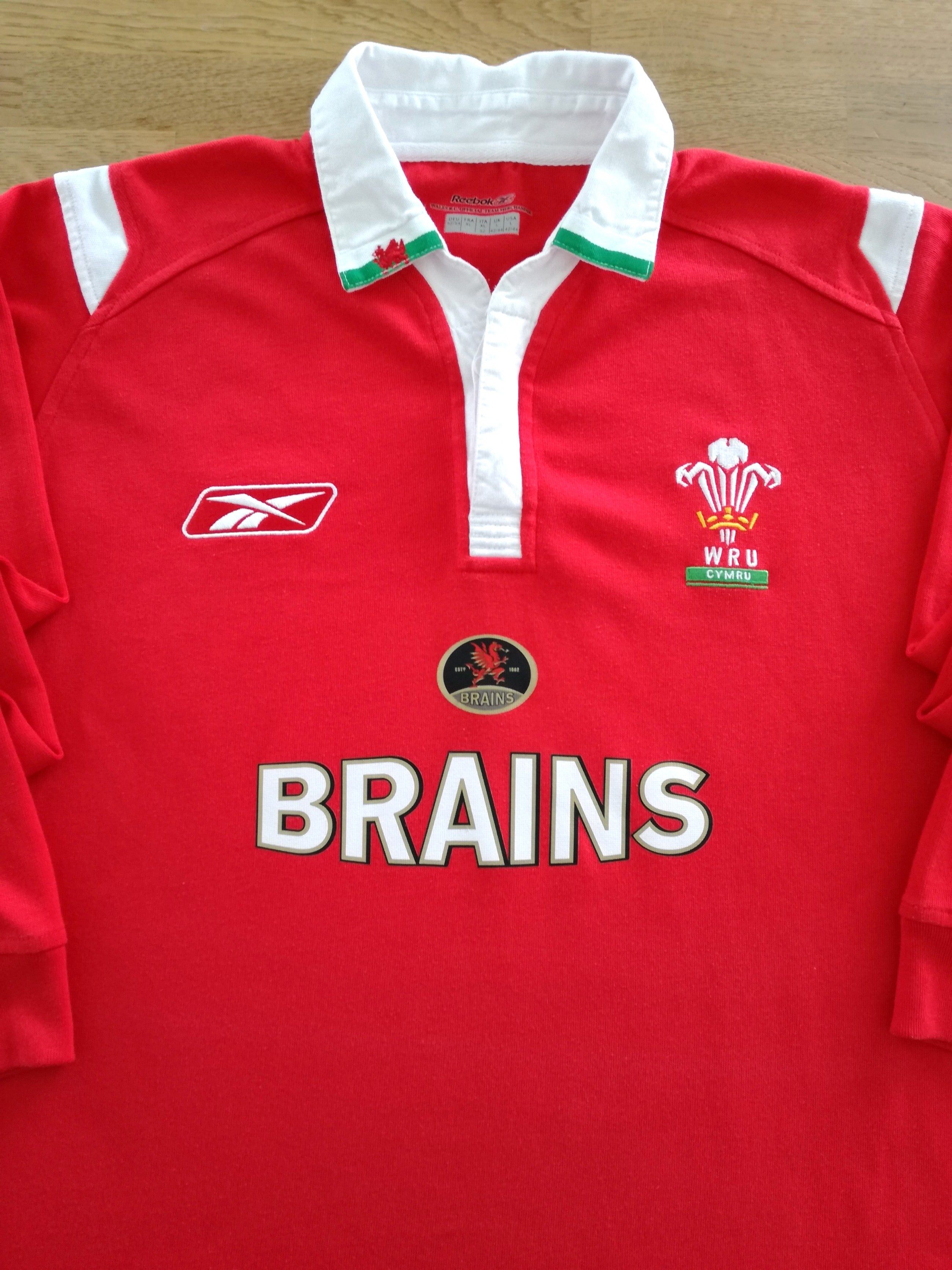 2004/05 Wales Home Long Sleeve Rugby Shirt