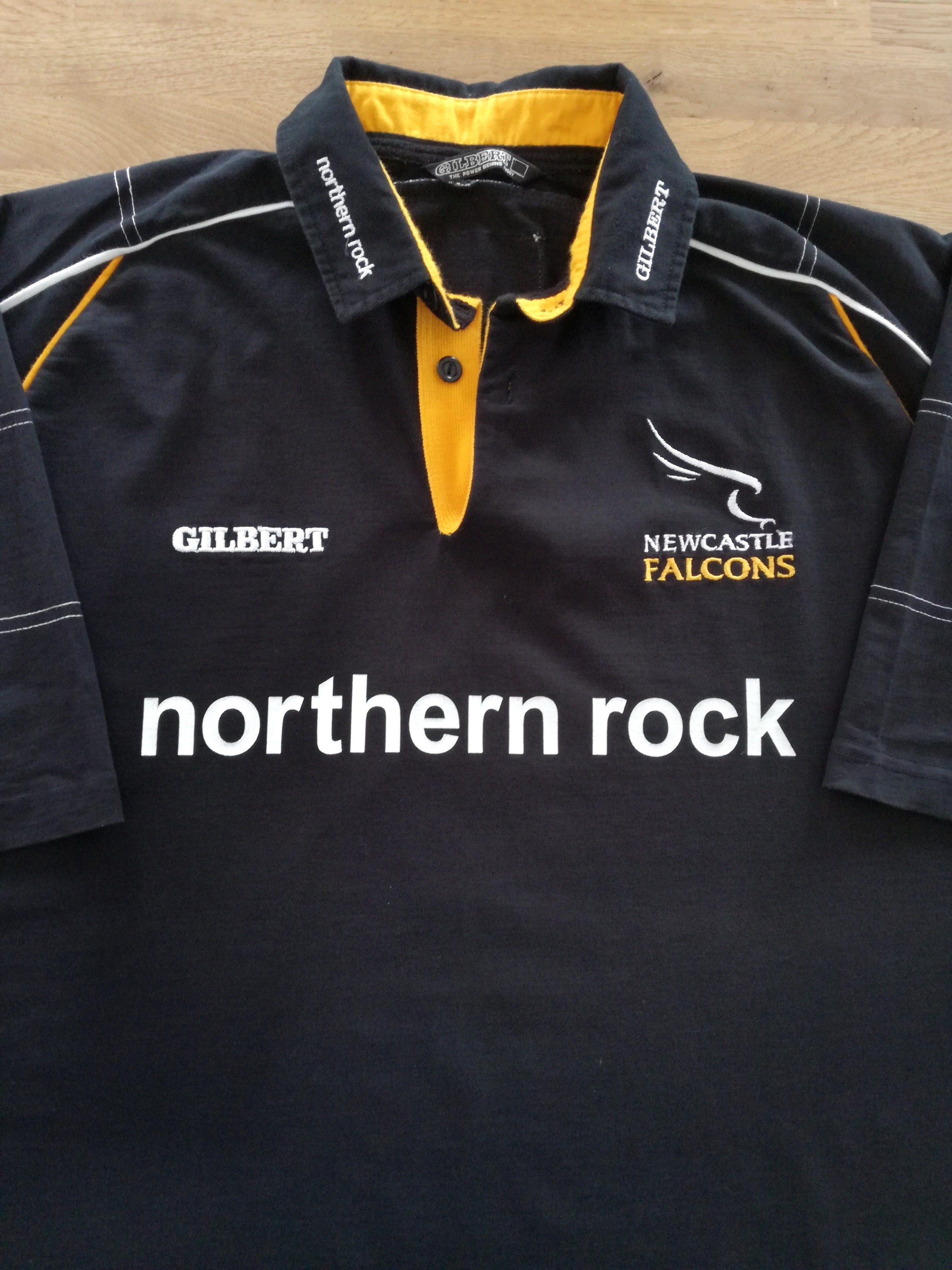 2001/02 Newcastle Falcons Home Rugby Shirt