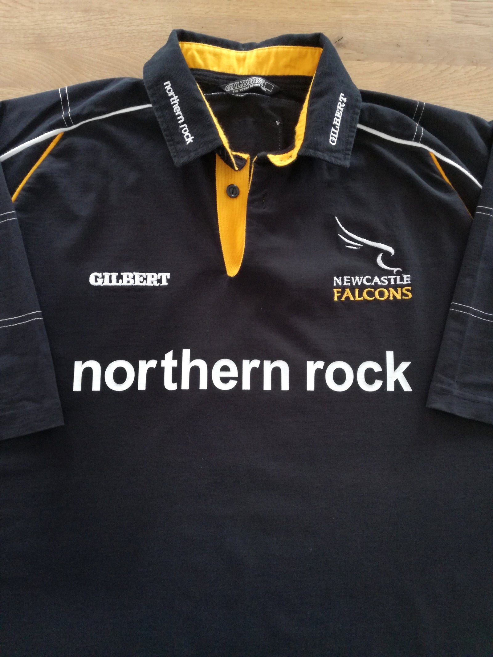 2001/02 Newcastle Falcons Home Rugby Shirt
