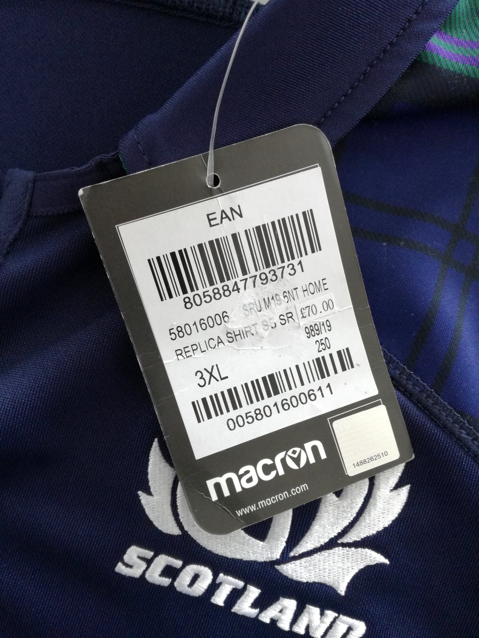 2019/20 Scotland Home Rugby Shirt (3XL) *BNWT*