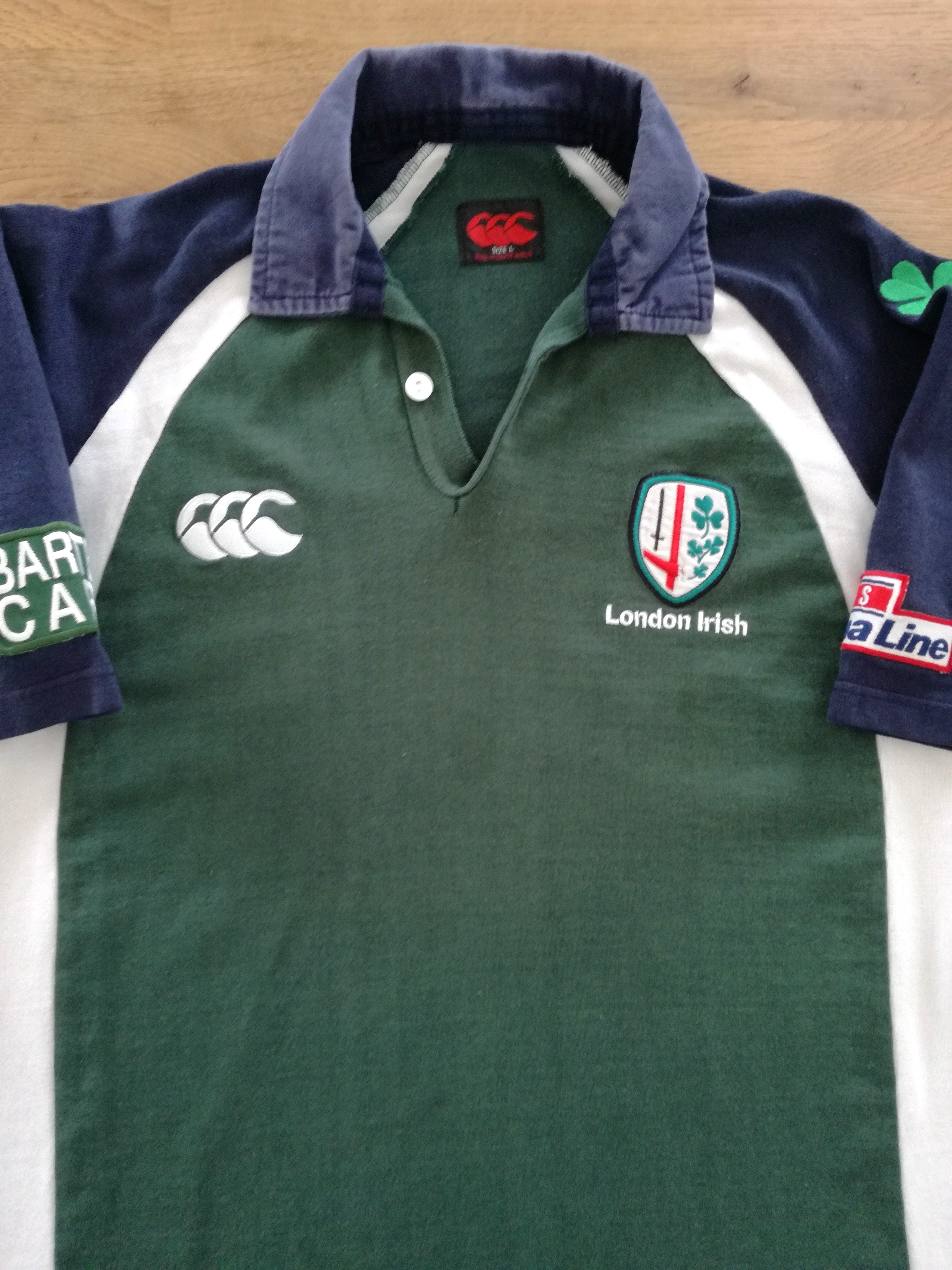 2003/04 London Irish Home Rugby Shirt (L)