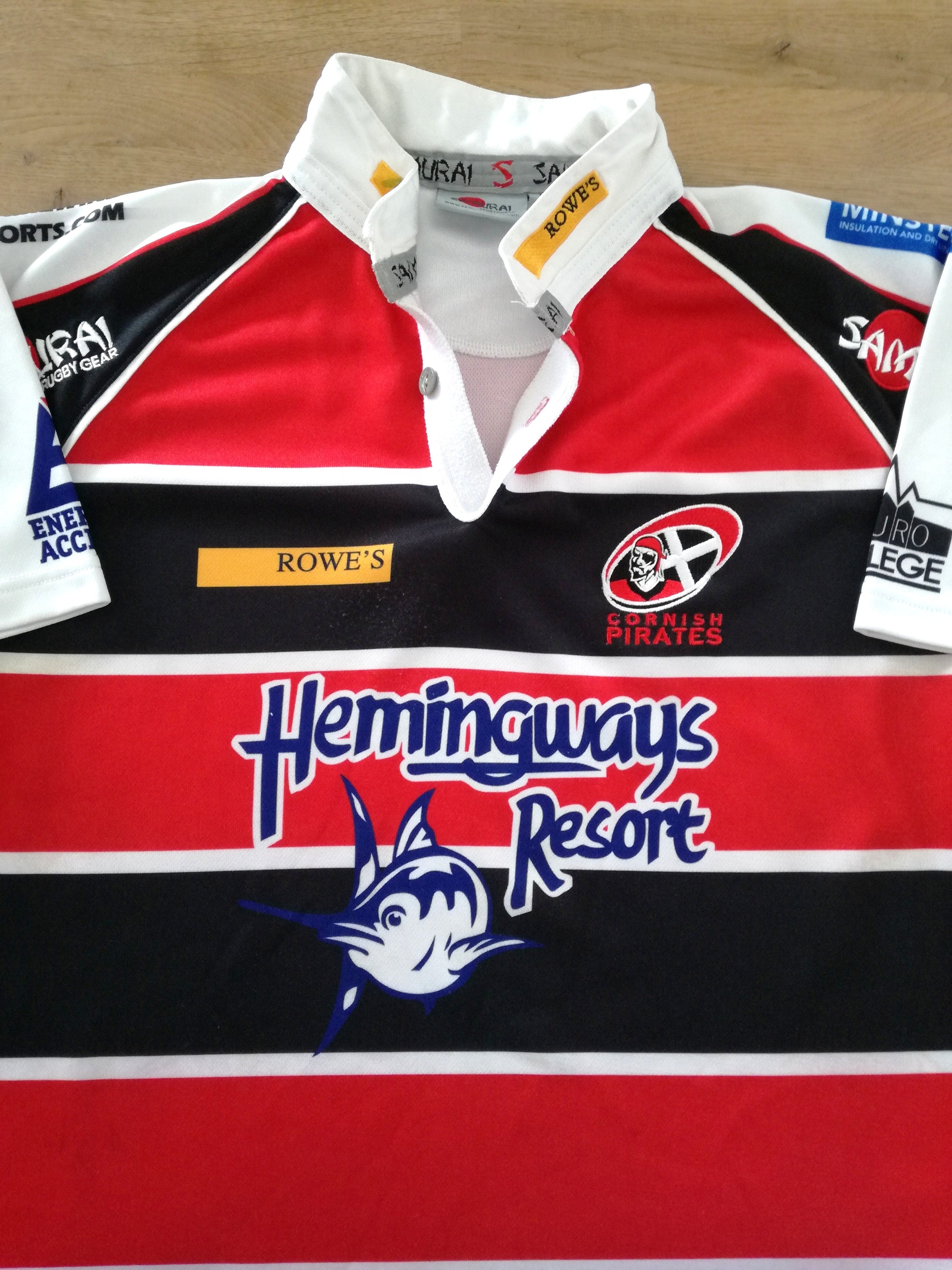 2008/09 Cornish Pirates Home Rugby Shirt