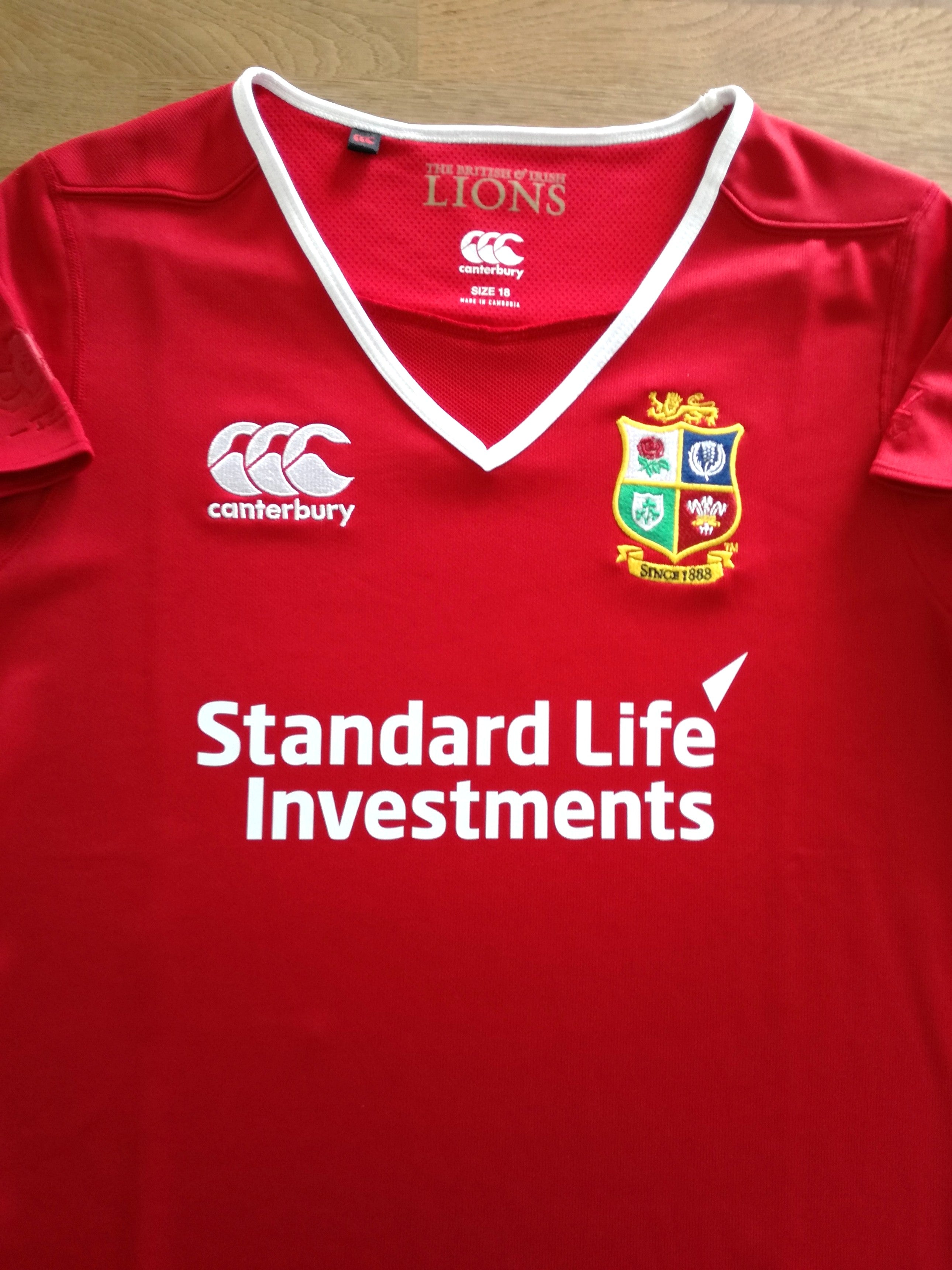 2017 British & Irish Lions Vaposhield Rugby Shirt (W) (Size 18)