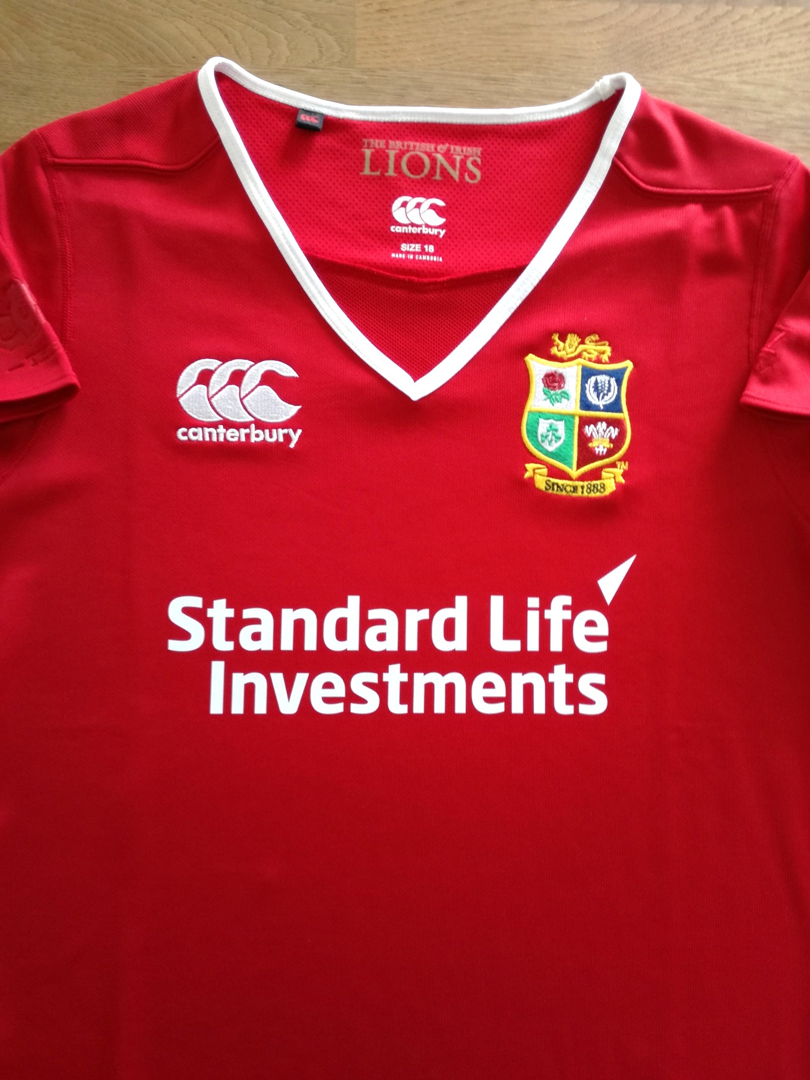 2017 British & Irish Lions Vaposhield Rugby Shirt (W) (Size 18)