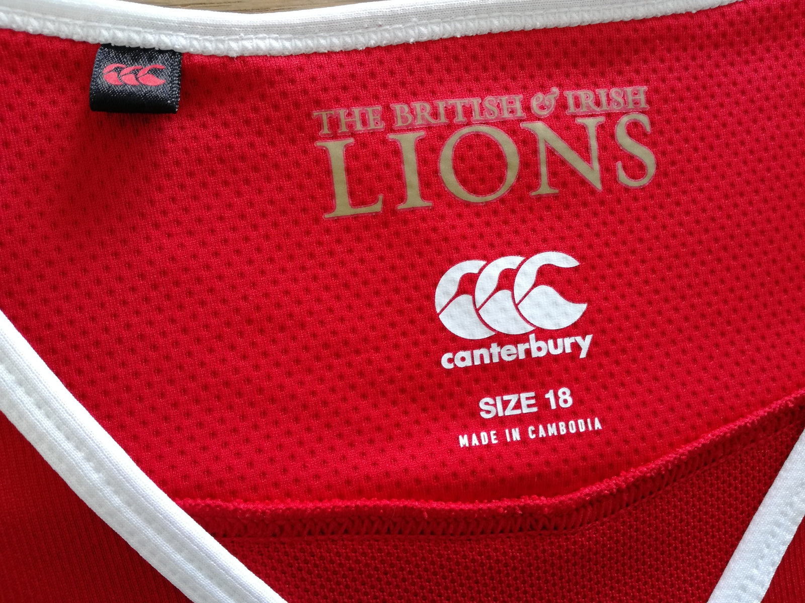 2017 British & Irish Lions Vaposhield Rugby Shirt (W) (Size 18)