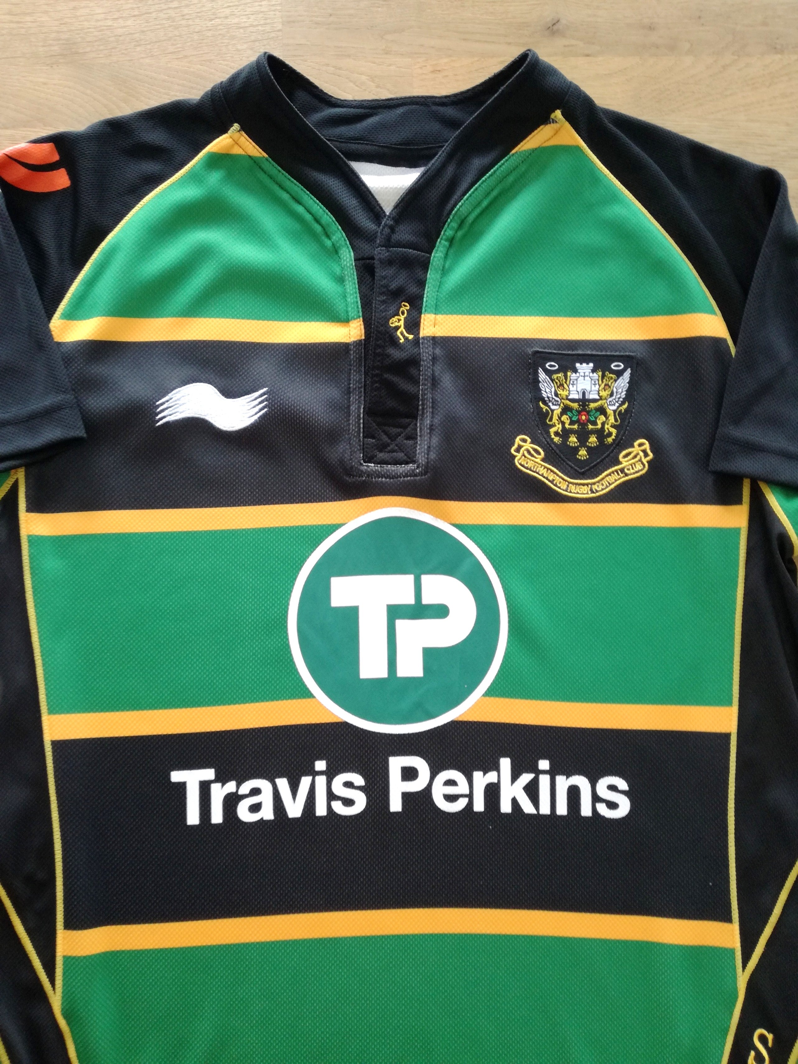 2011/12 Northampton Saints Home Player Issue Rugby Shirt