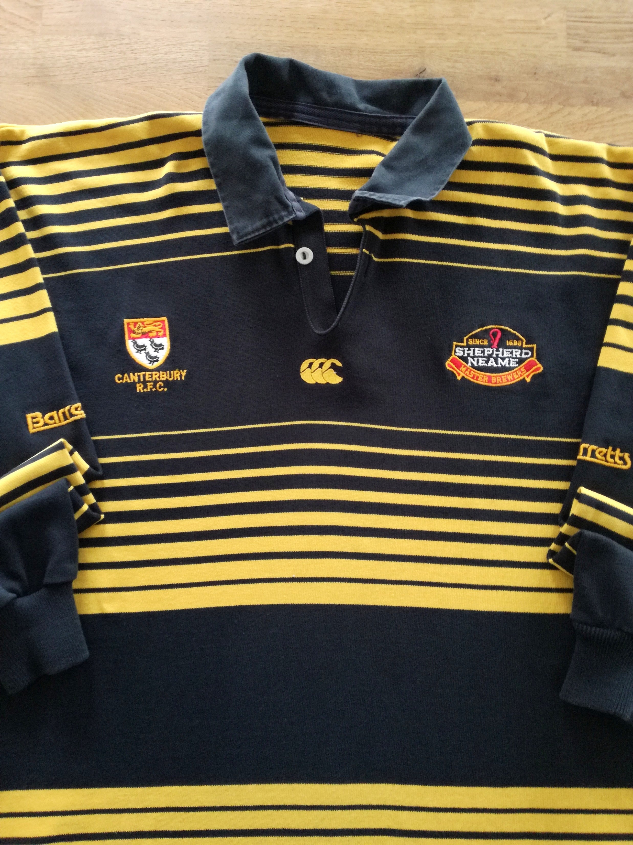 1996/97 Canterbury RFC Home Rugby Shirt