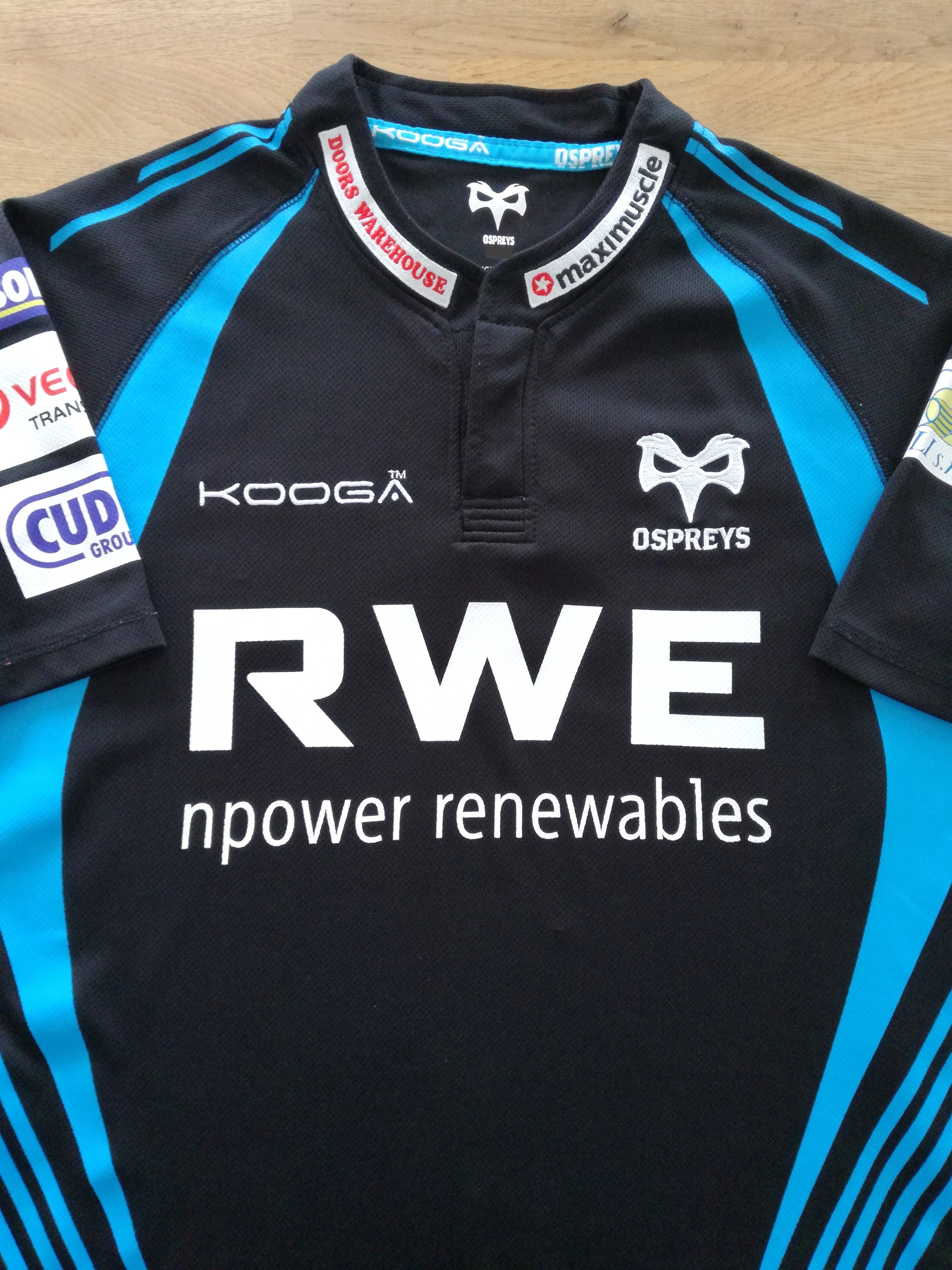 2011/12 Ospreys Home Rugby Shirt