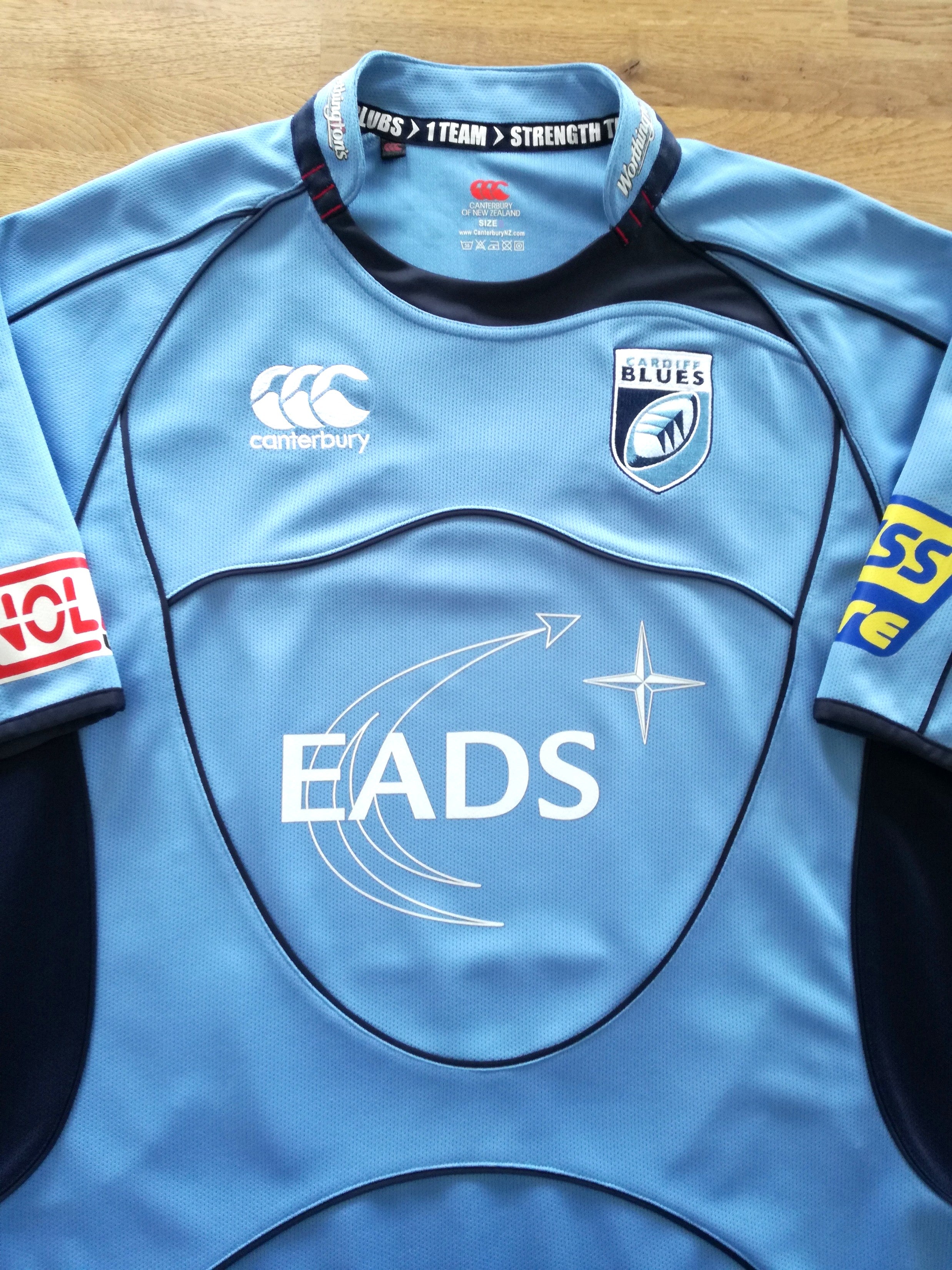 2008/09 Cardiff Blues Home Pro-Fit Rugby Shirt