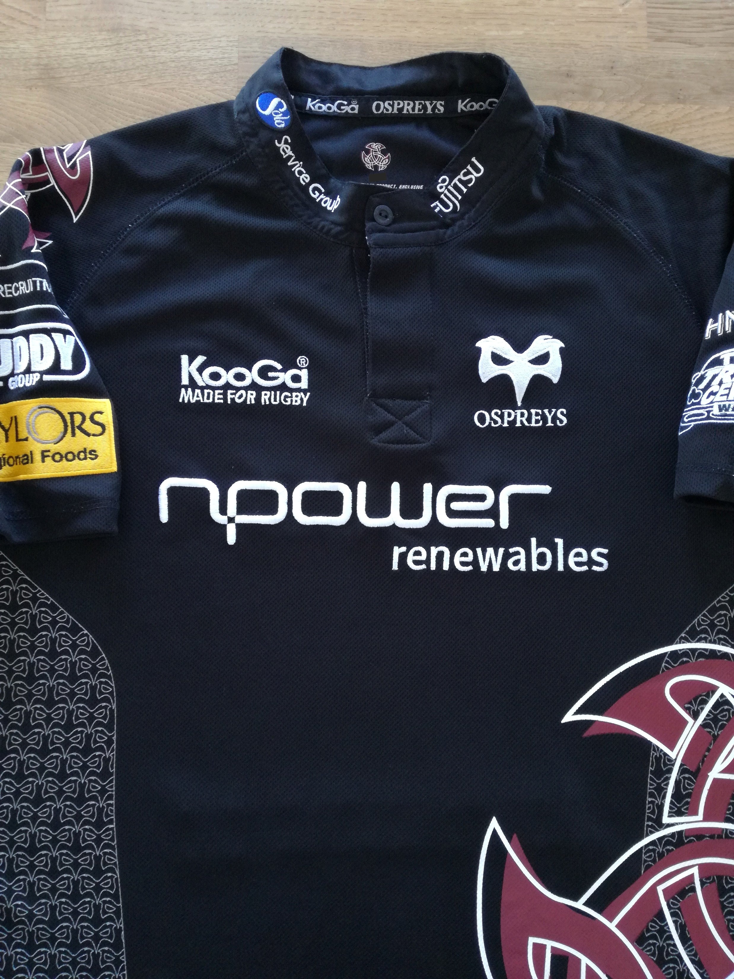 2008/09 Ospreys Home Rugby Shirt