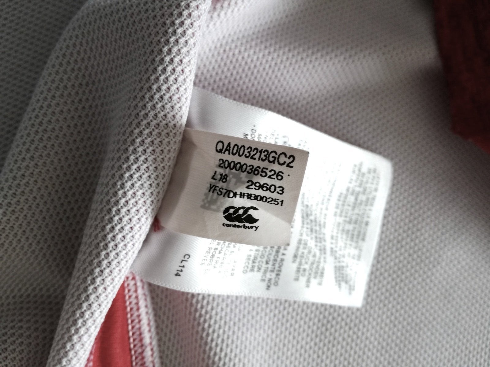 2019 England Away Vapodri World Cup Rugby Shirt (L)