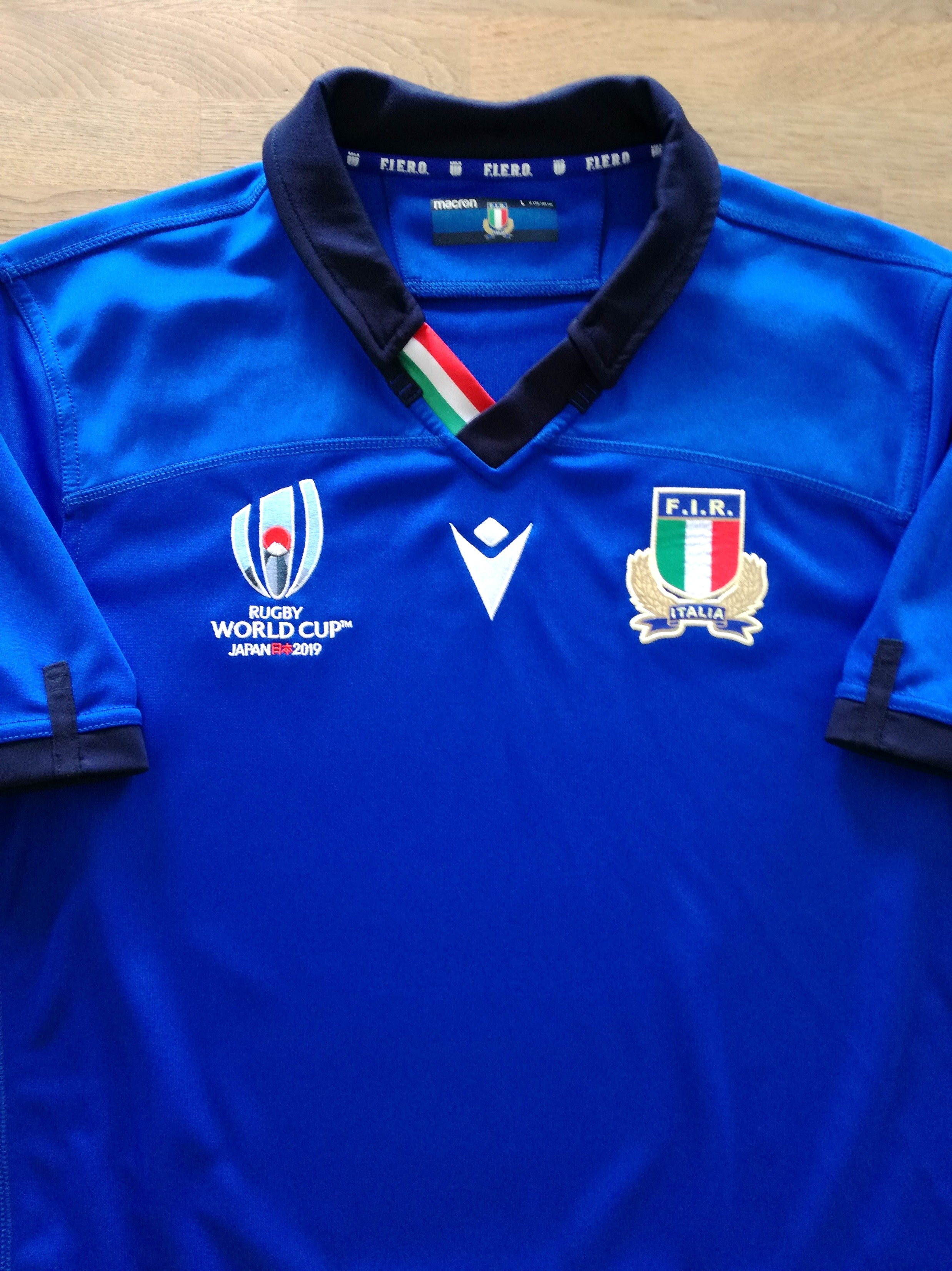 2019 Italy Home World Cup Rugby Shirt