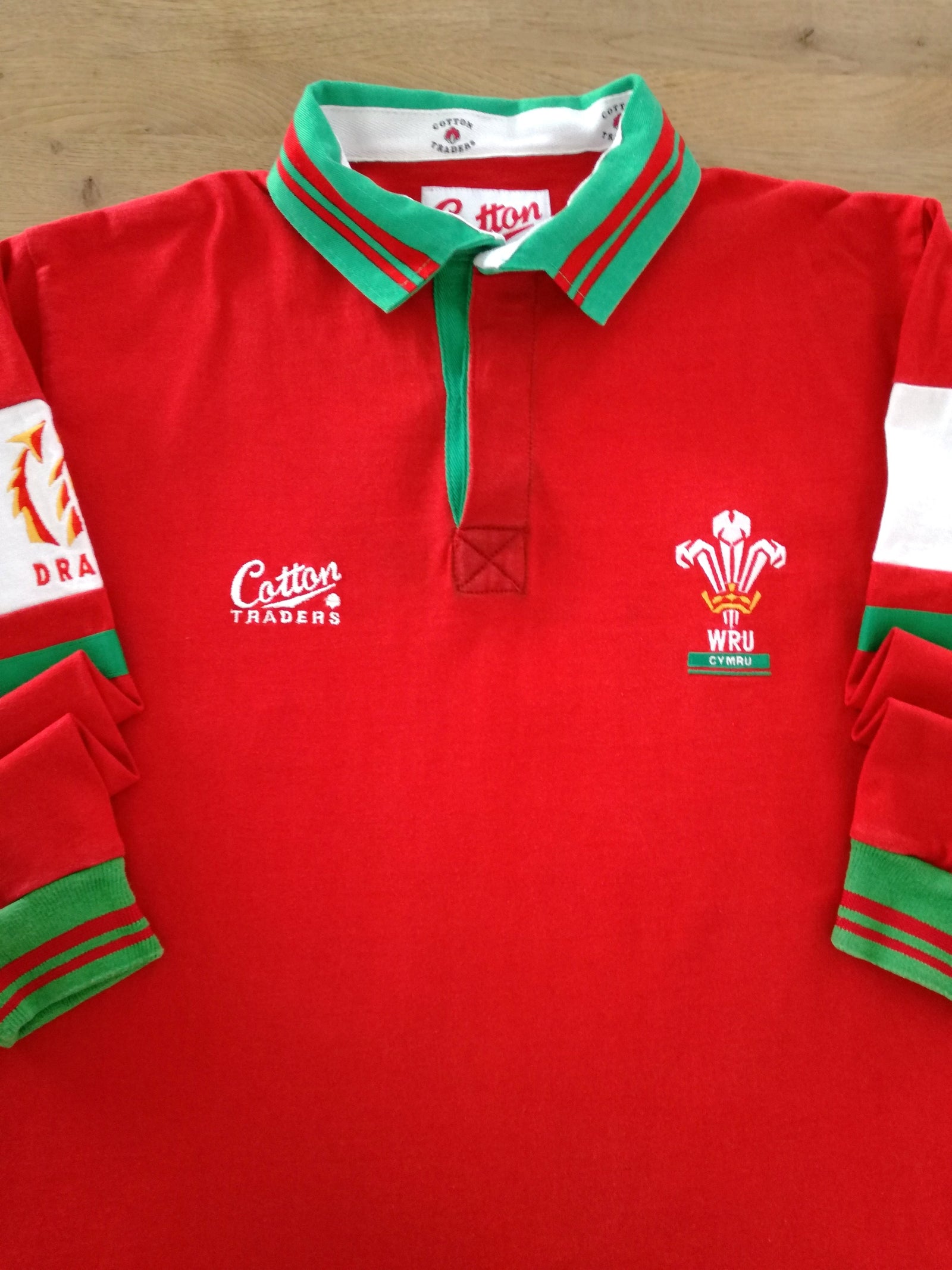 1993/94 Wales Home Long Sleeve Rugby Shirt