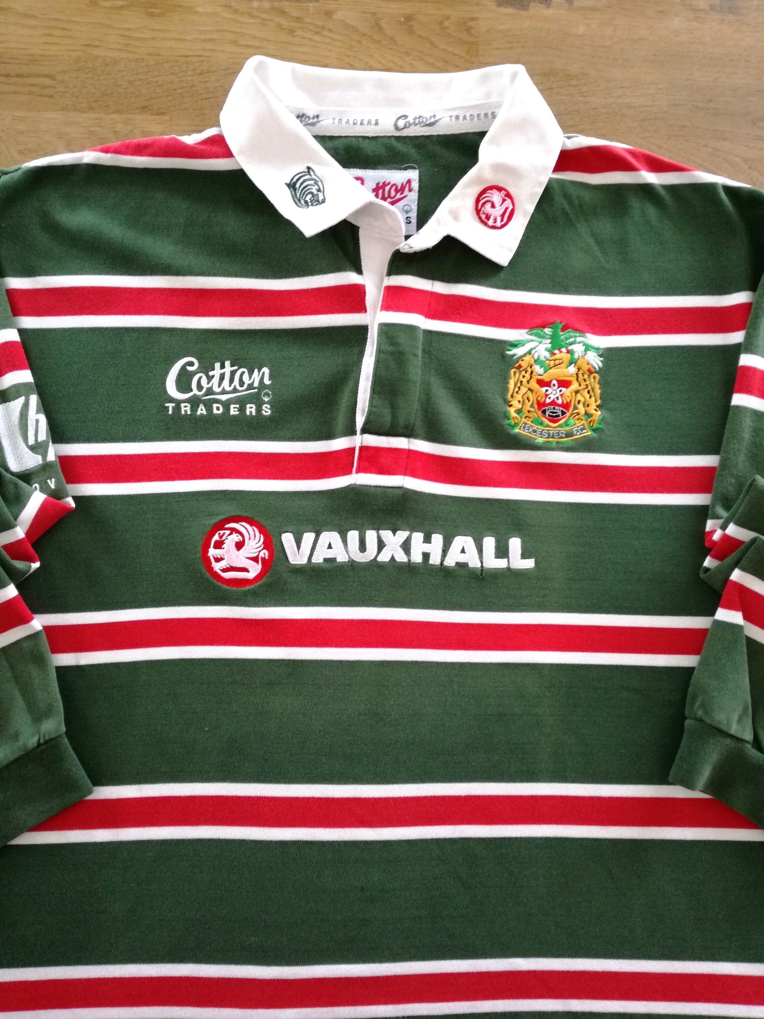 2000/01 Leicester Tigers Home Rugby Shirt. (XXL)