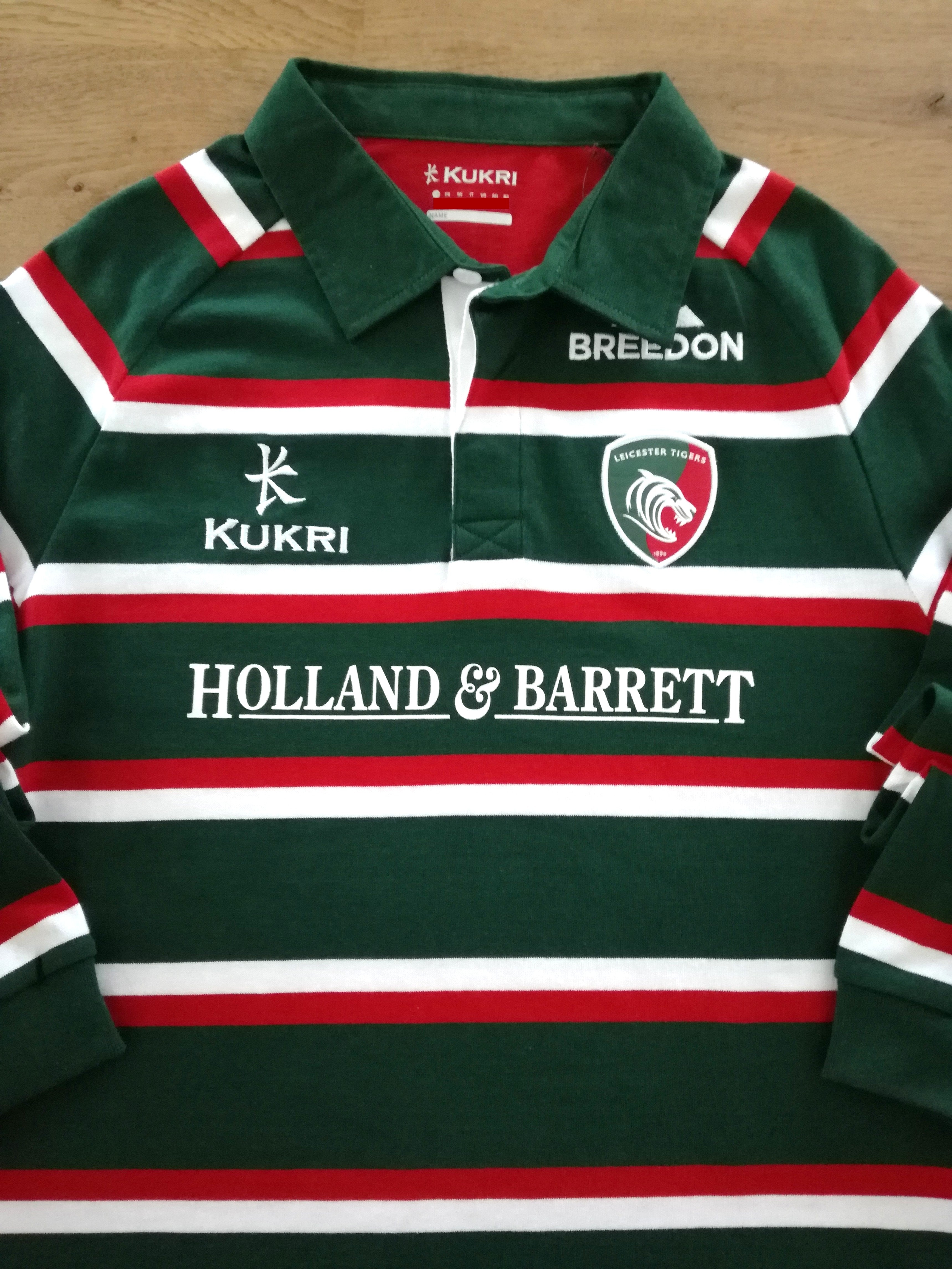 2019/20 Leicester Tigers Home Long Sleeve Rugby Shirt