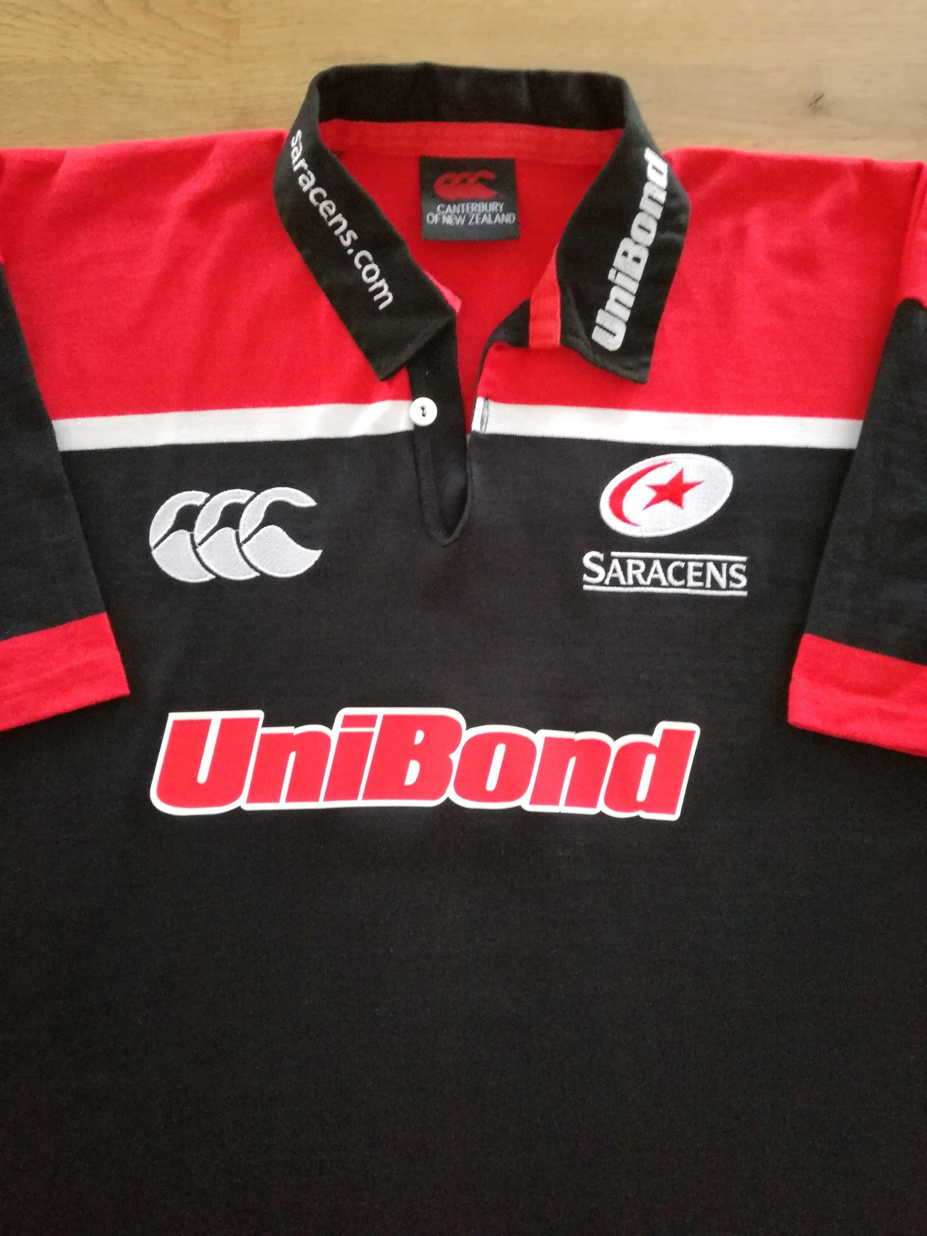 2001/02 Saracens Home Rugby Shirt