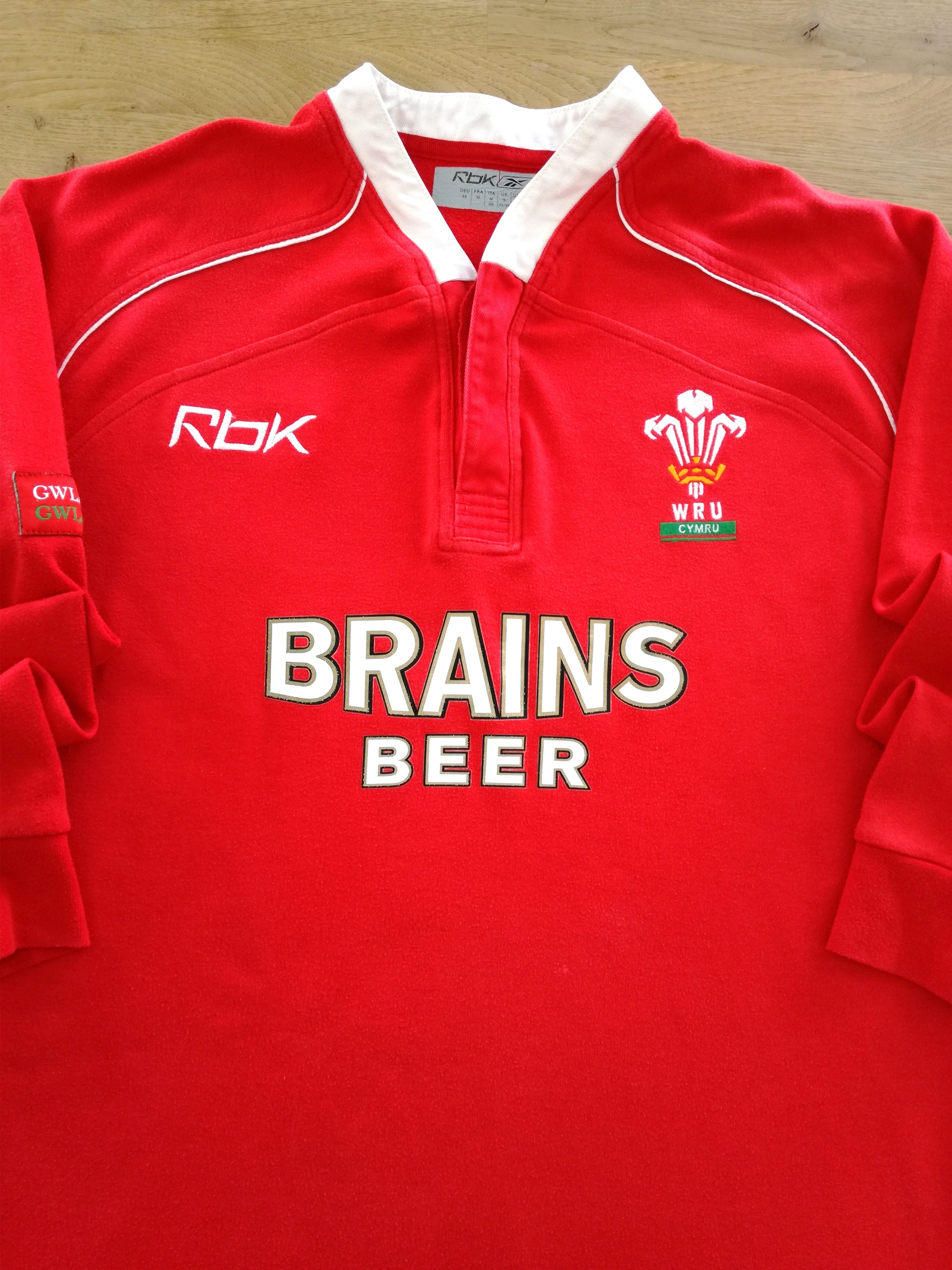 2006/07 Wales Home Long Sleeve Rugby Shirt