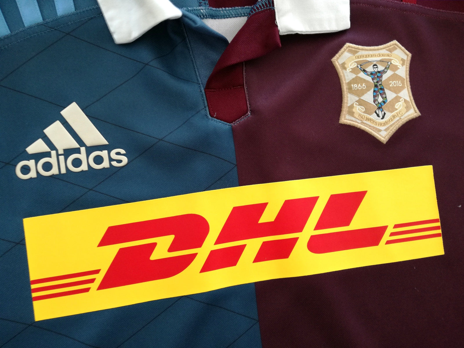 2016/17 Harlequins Home 150th Anniversary' Rugby Shirt (L)