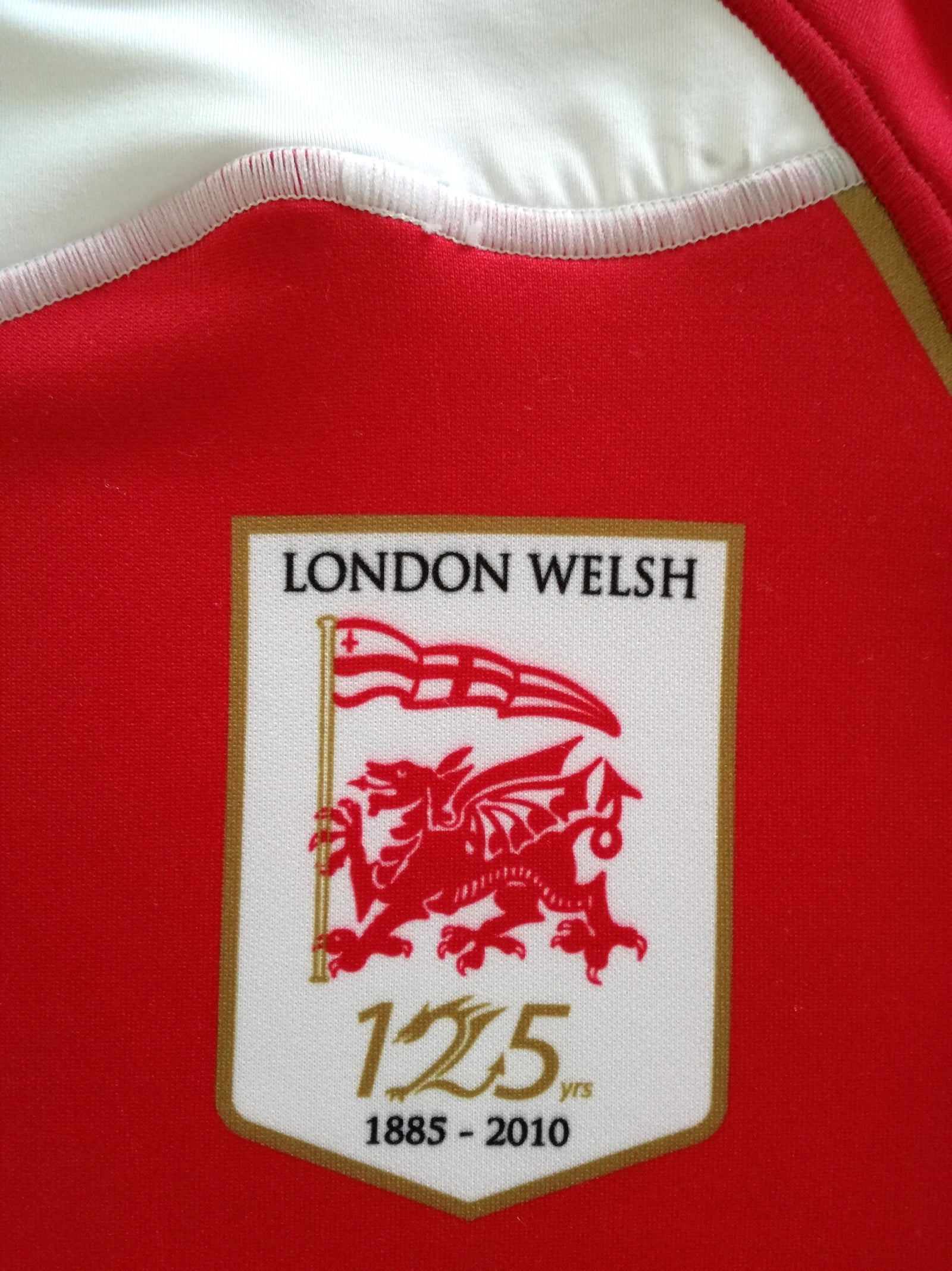 2010/11 London Welsh '125 Years' Home Rugby Shirt #7 (XS)