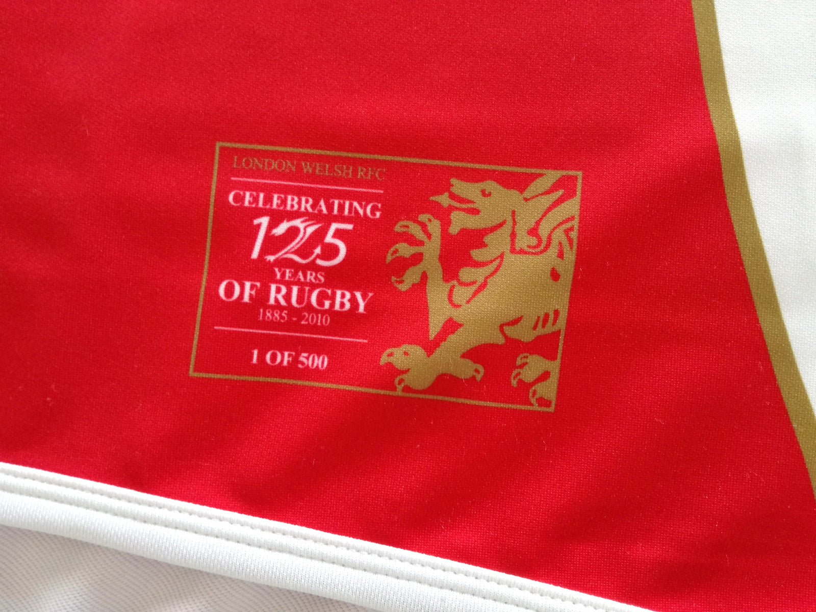 2010/11 London Welsh '125 Years' Home Rugby Shirt #7 (XS)