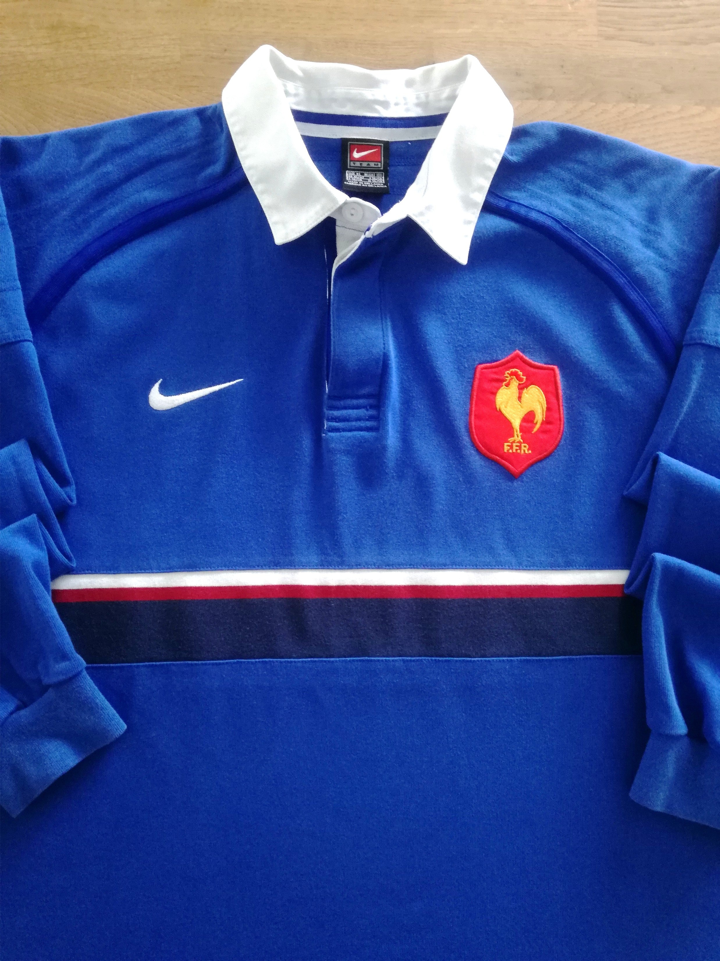 1999/00 France Home Long Sleeve Rugby Shirt