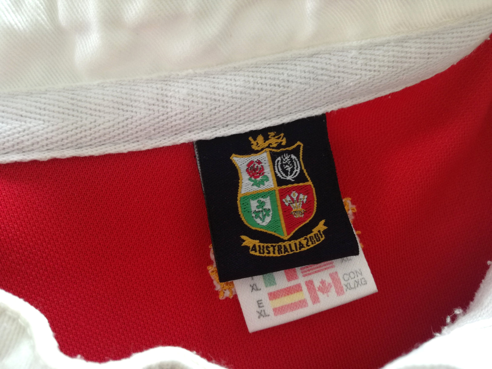 2001 British & Irish Lions Rugby Shirt (XL)