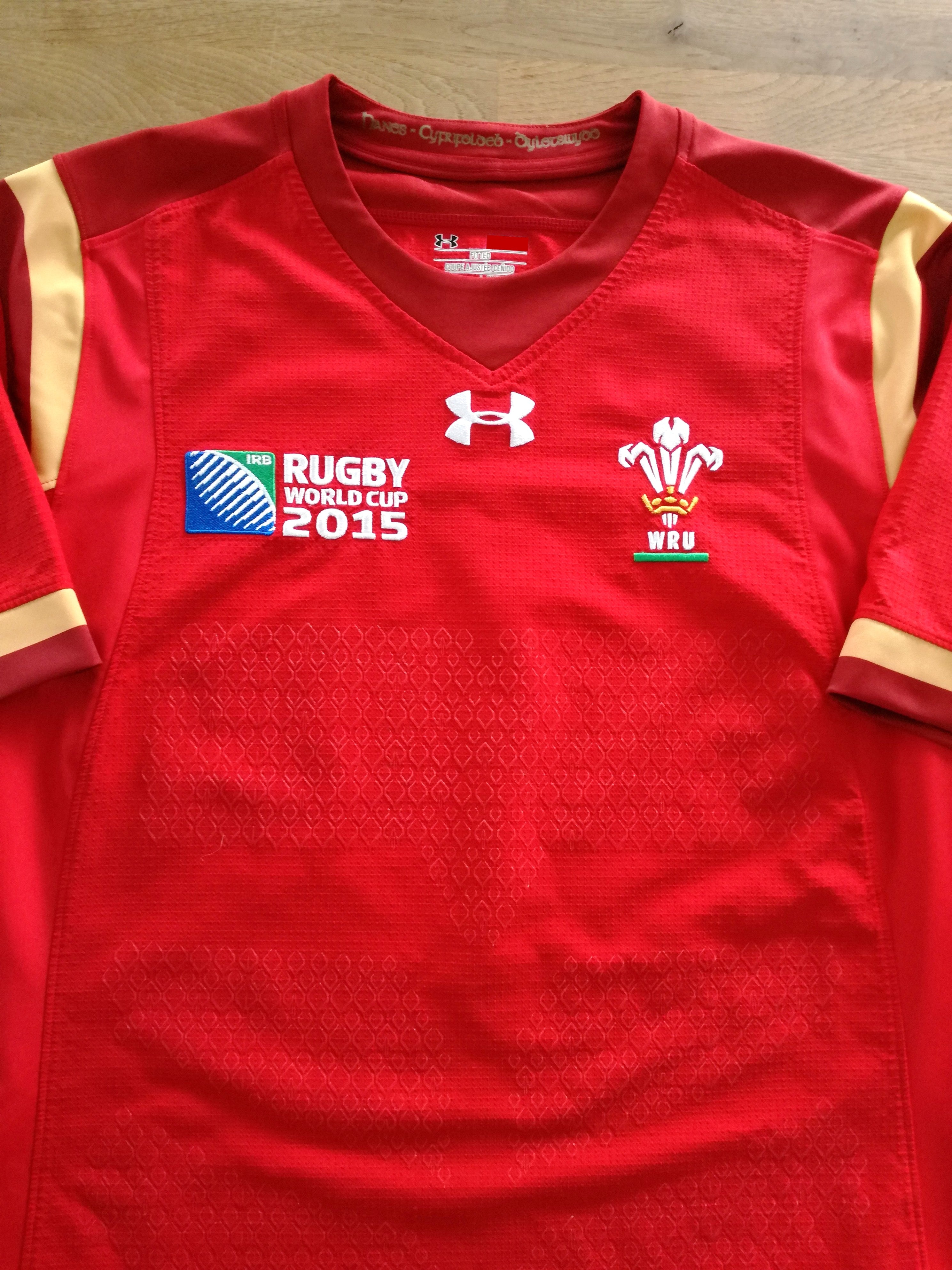 2015 Wales Home World Cup Player Issue Rugby Shirt