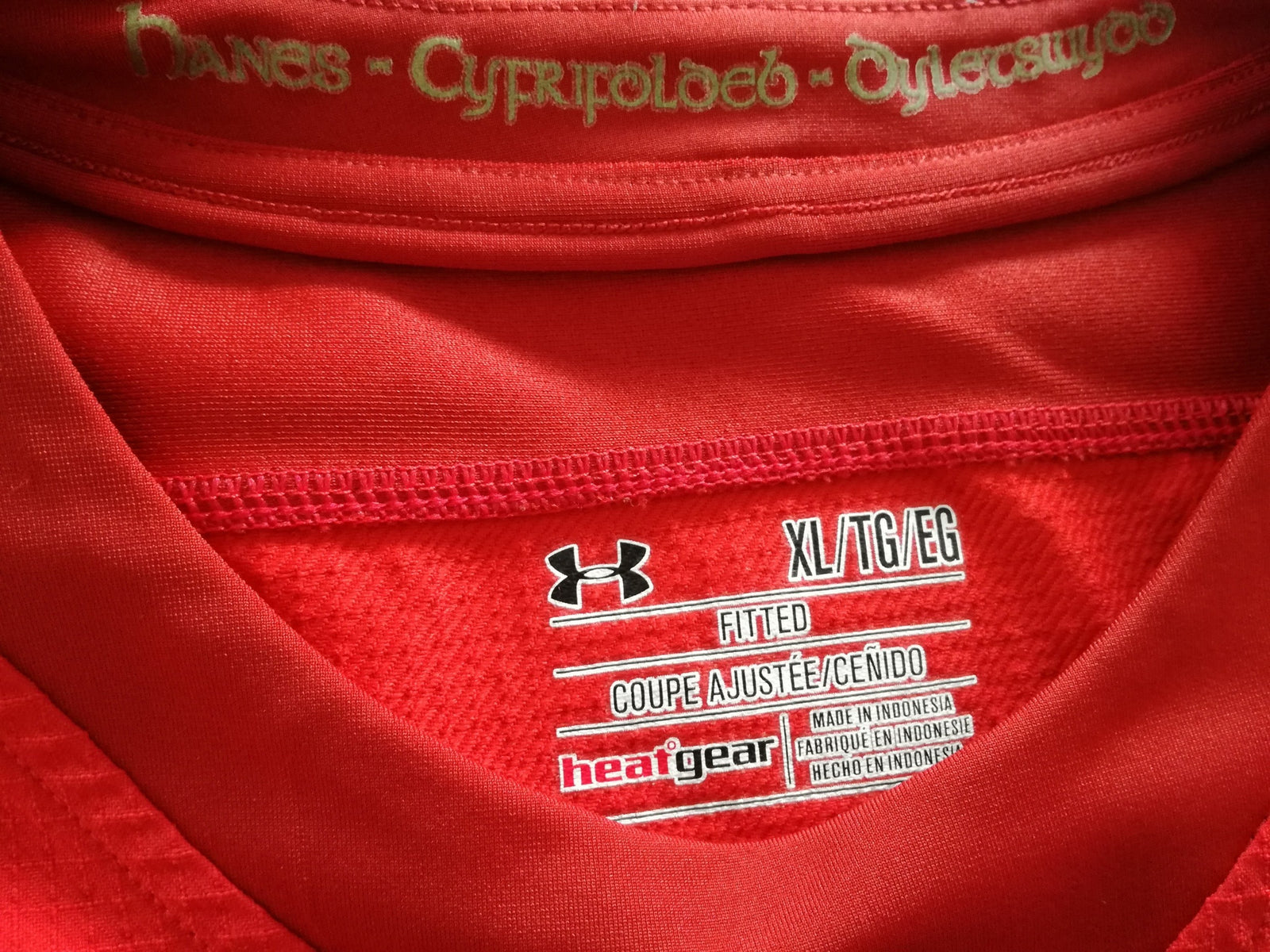 2015 Wales Home World Cup Player Issue Rugby Shirt (XL)