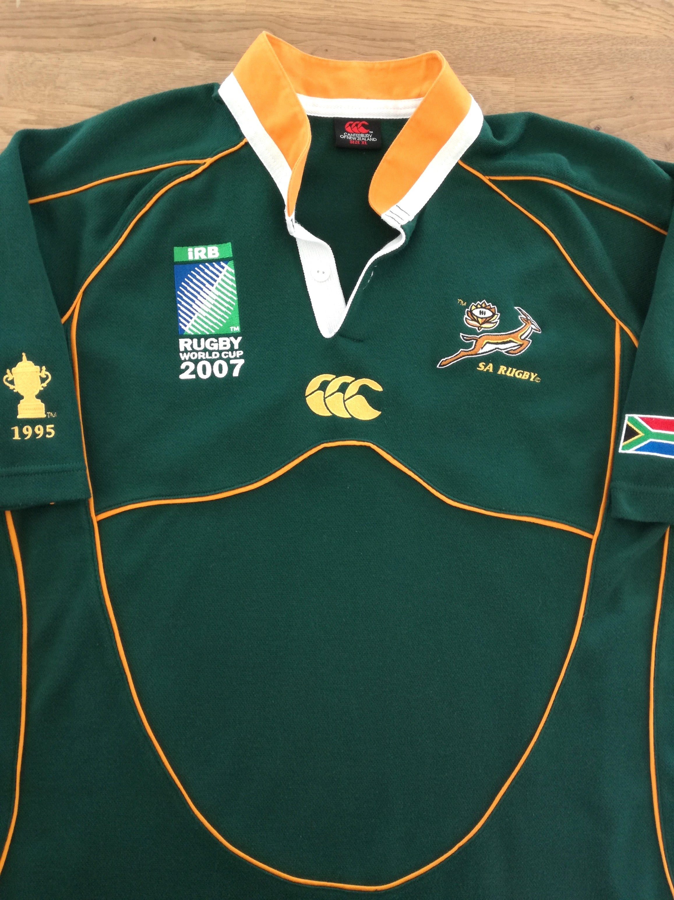 2007 South Africa Home World Cup Rugby Shirt