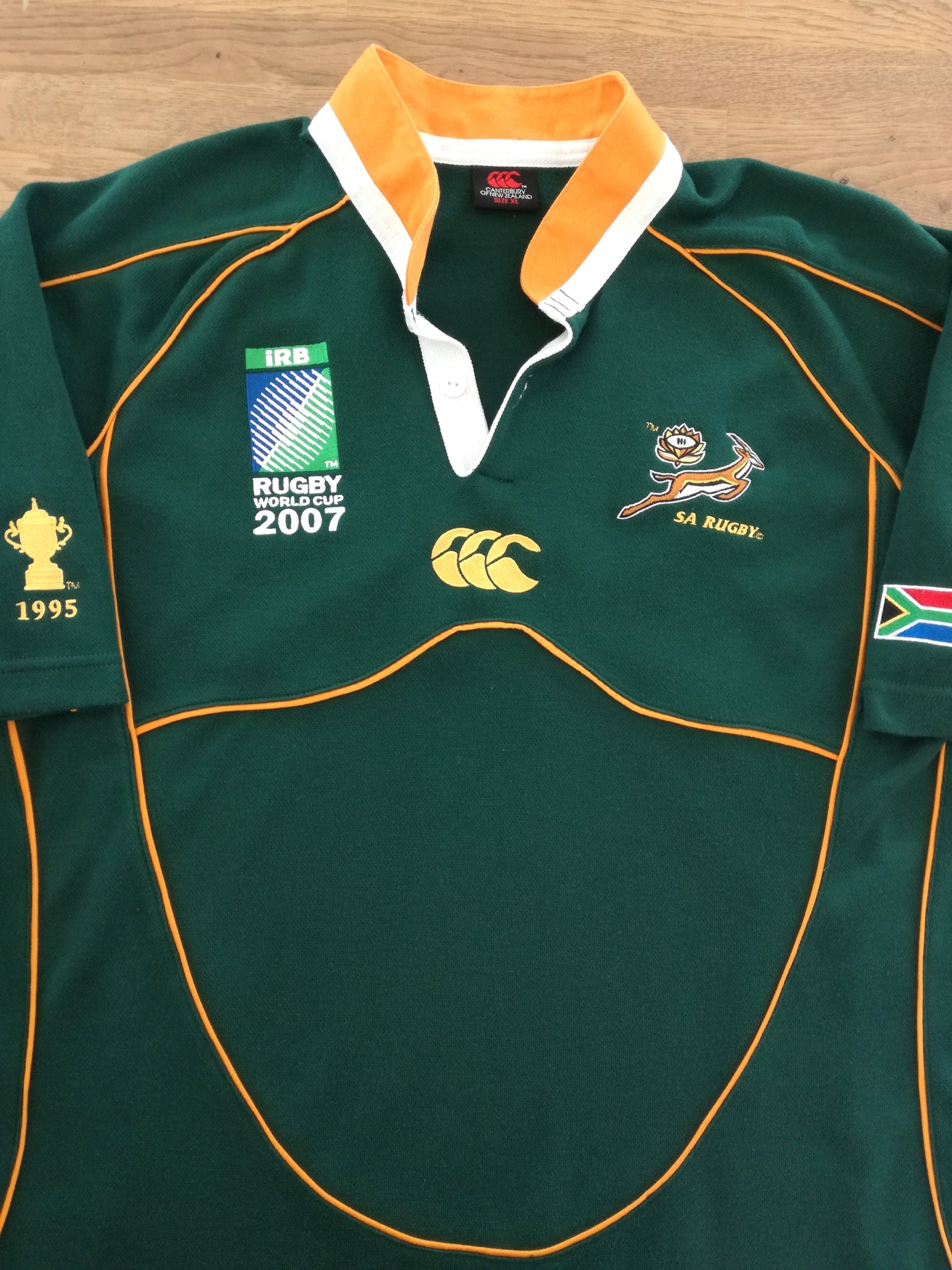 2007 South Africa Home World Cup Rugby Shirt